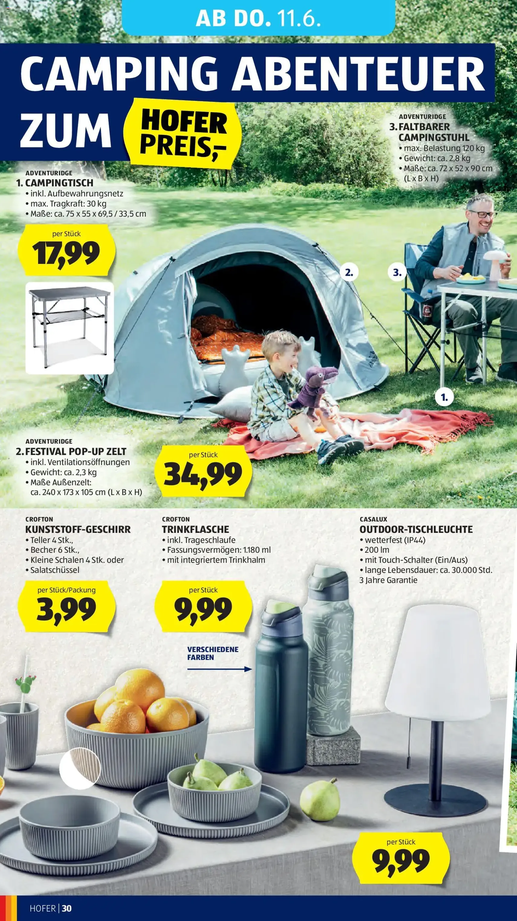 Hofer Flugblatt - Gültiger Prospekt ab 03.06.2026, Seite 34 von insgesamt 42