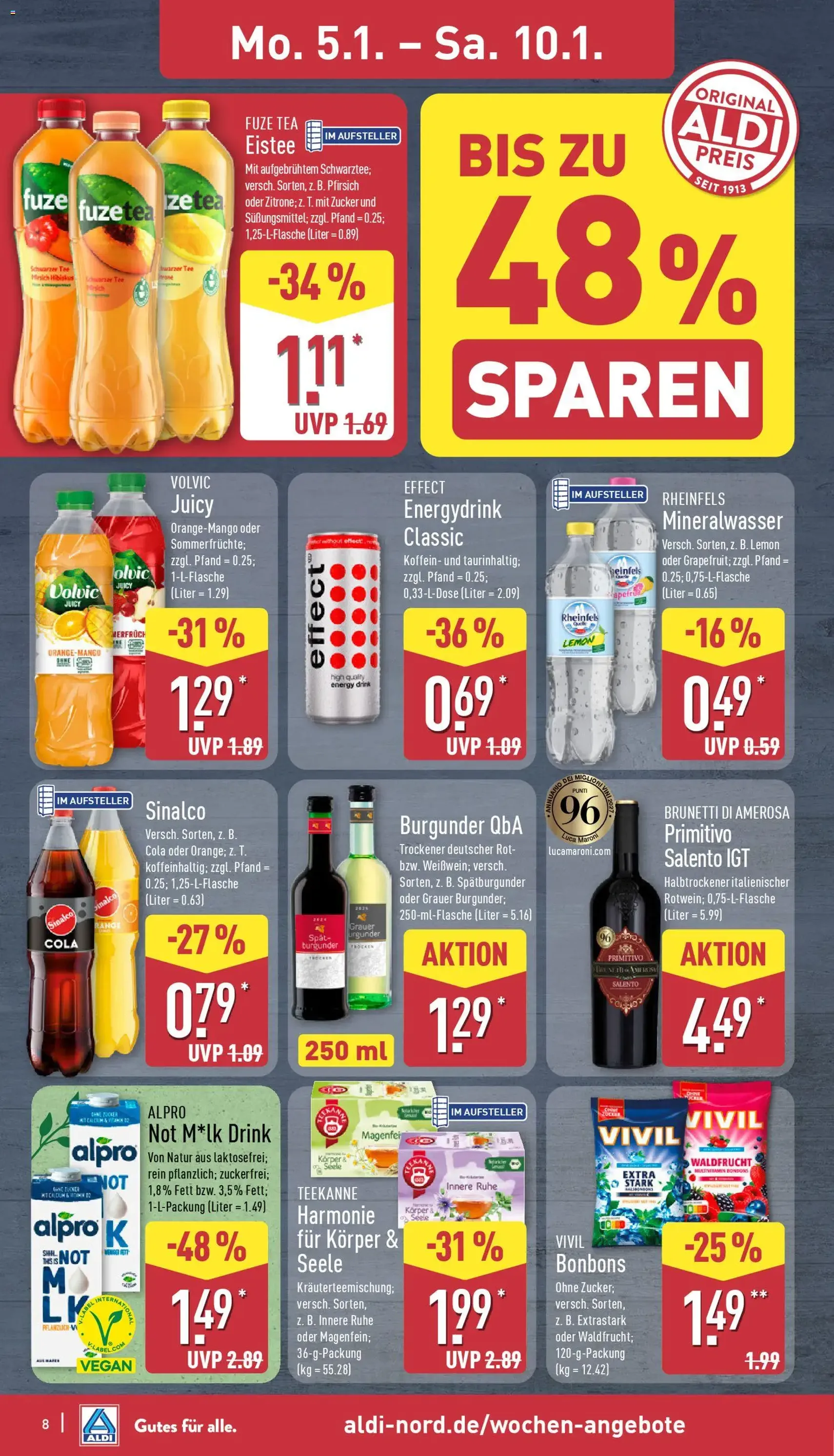 Aldi Prospekt - Gültiger Prospekt ab 05.01.2026, Seite 8 von insgesamt 38