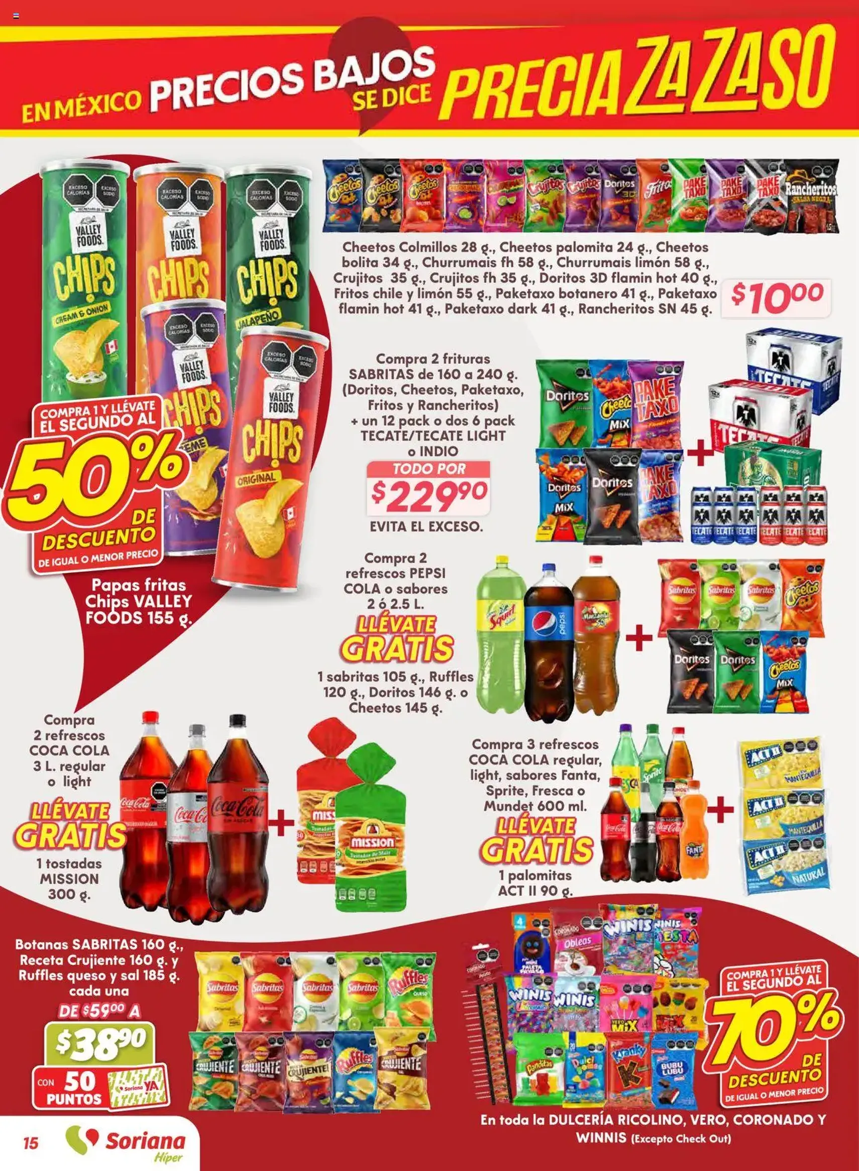 Soriana - Preciazazaso Híper: Ags, Col, Gto, Jal, Mich - folleto válido desde 14/08/2025 página 15 de 55 Soriana - Preciazazaso Híper: Ags, Col, Gto, Jal, Mich - folleto válido desde 14/08/2025 página 15 de 55