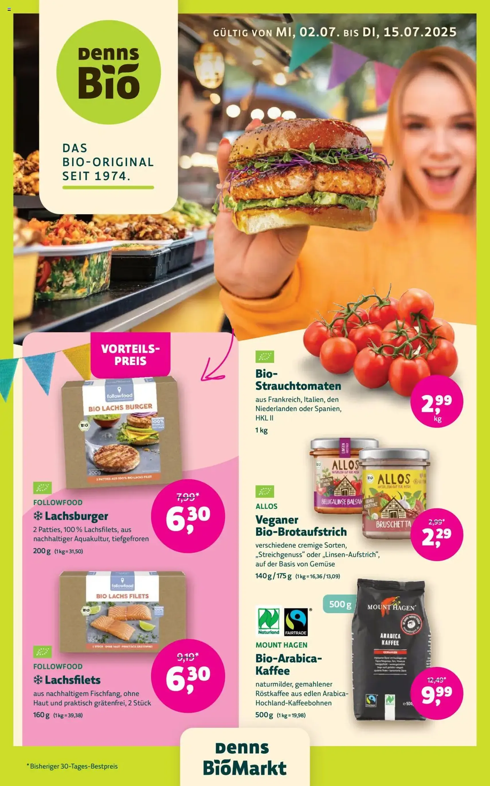 Denns BioMarkt Angebote - Gültiger Prospekt ab 02.07.2025, Seite 1 von insgesamt 12