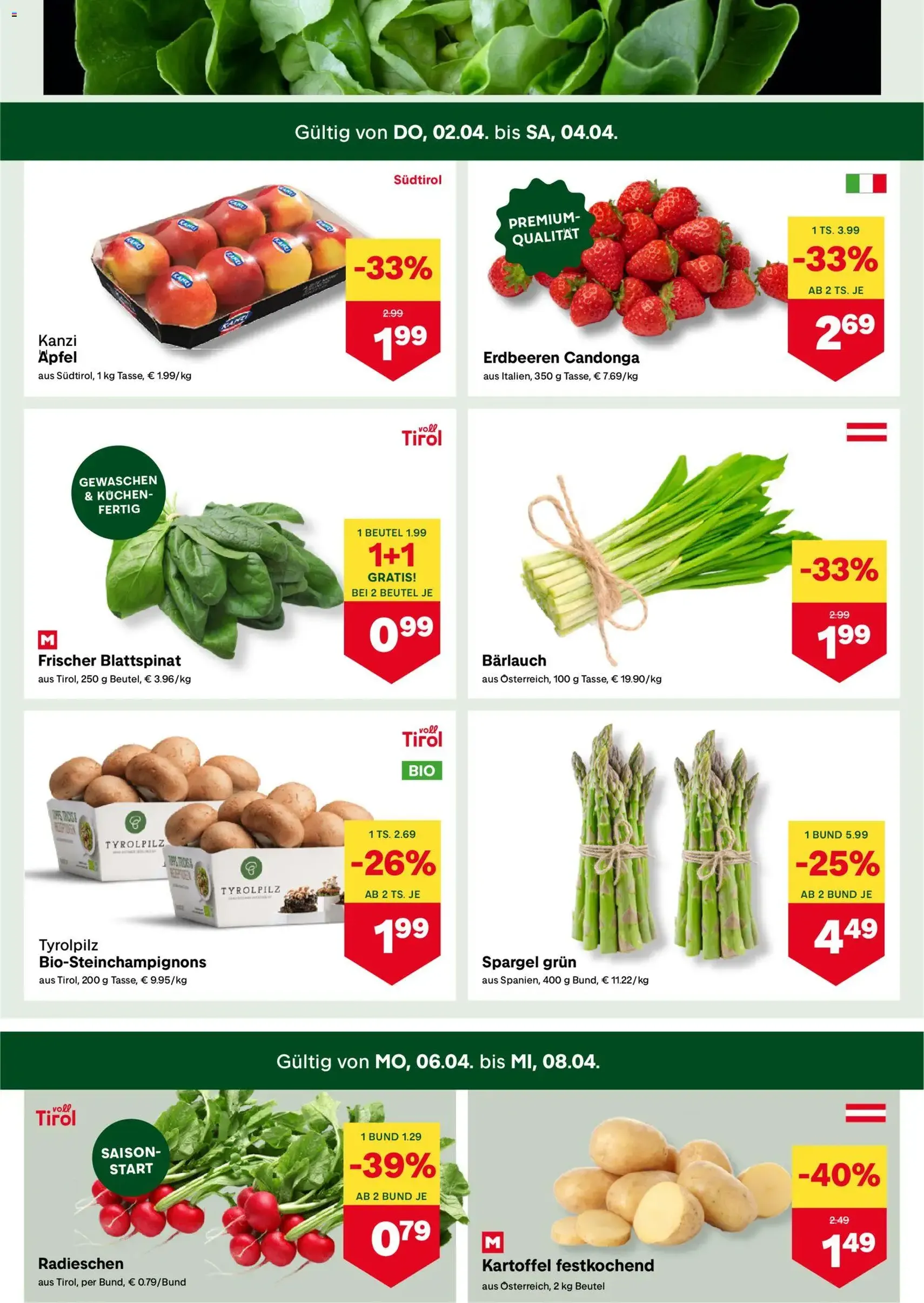 MPREIS Flugblatt - Gültiger Prospekt ab 02.04.2026, Seite 2 von insgesamt 17