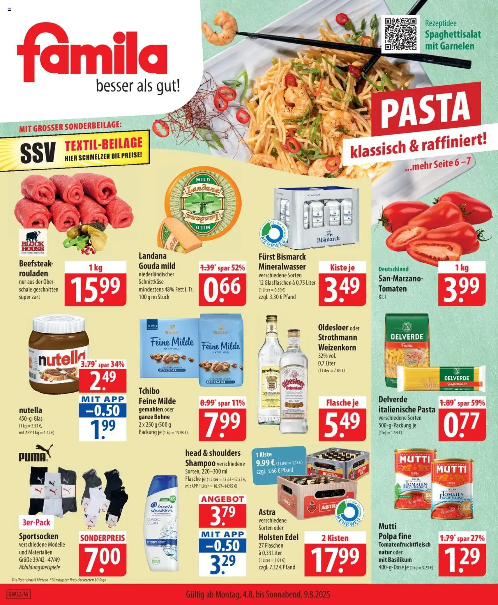 Famila Prospekt - Gültiger Prospekt ab 04.08.2025, Seite 1 von insgesamt 24