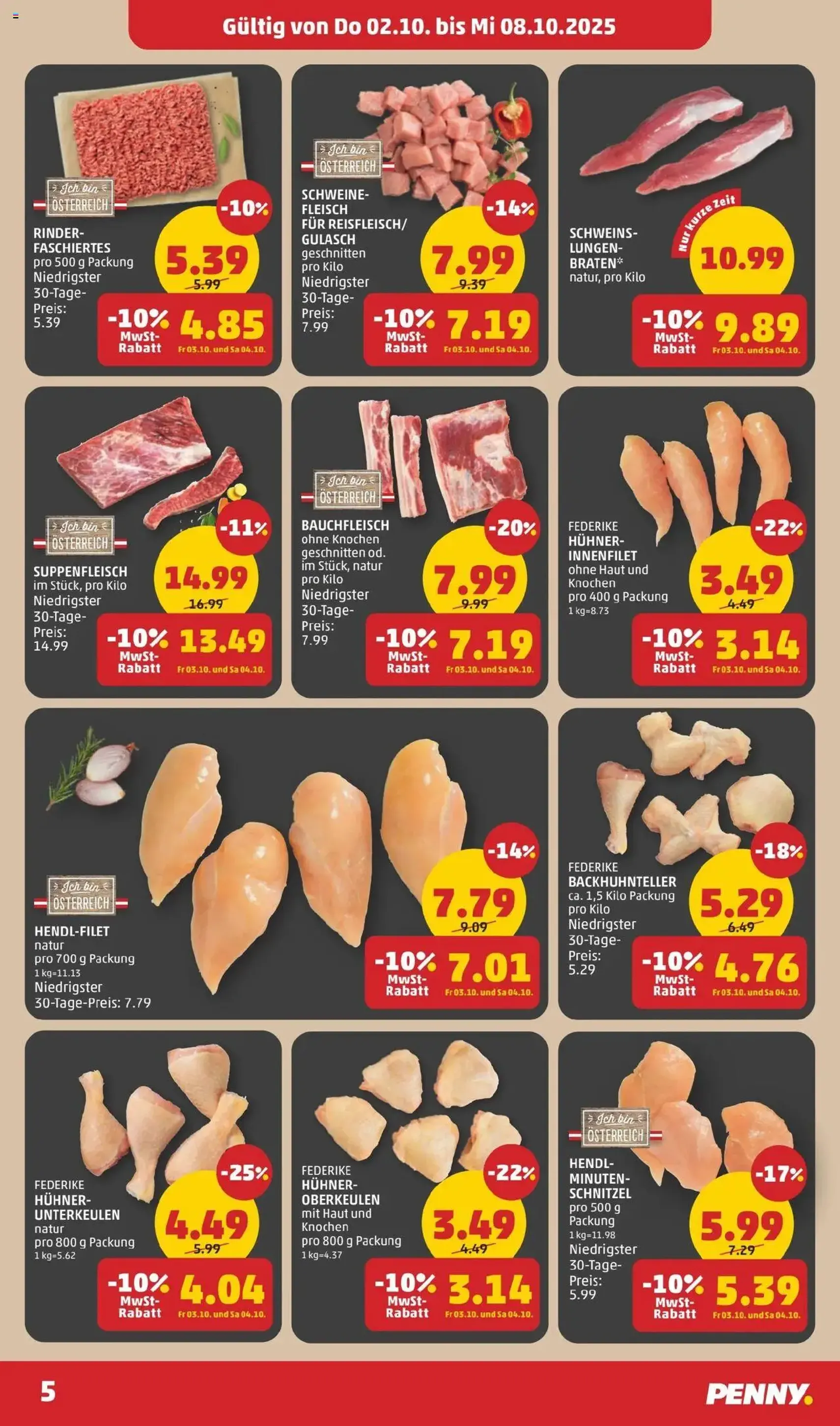 Penny Markt Flugblatt - Gültiger Prospekt ab 02.10.2025, Seite 5 von insgesamt 32