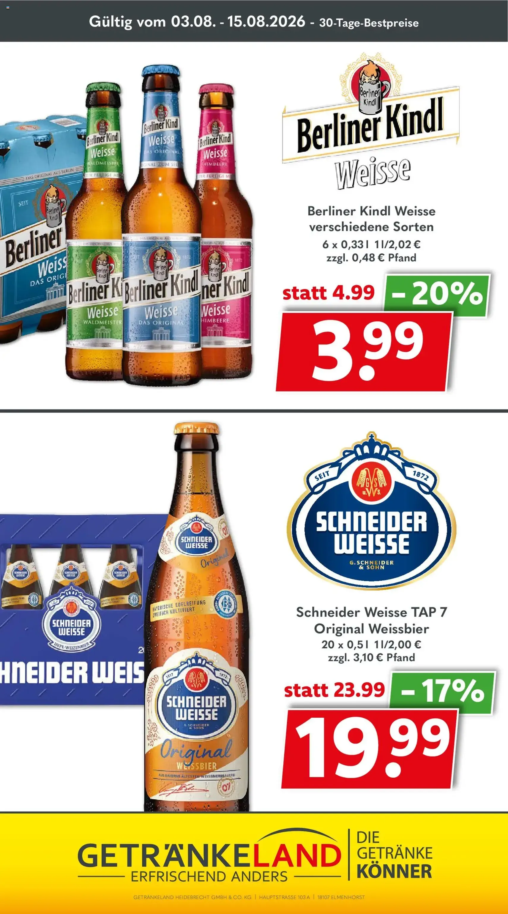 Getränkeland Prospekt - Gültiger Prospekt ab 03.08.2026, Seite 11 von insgesamt 13