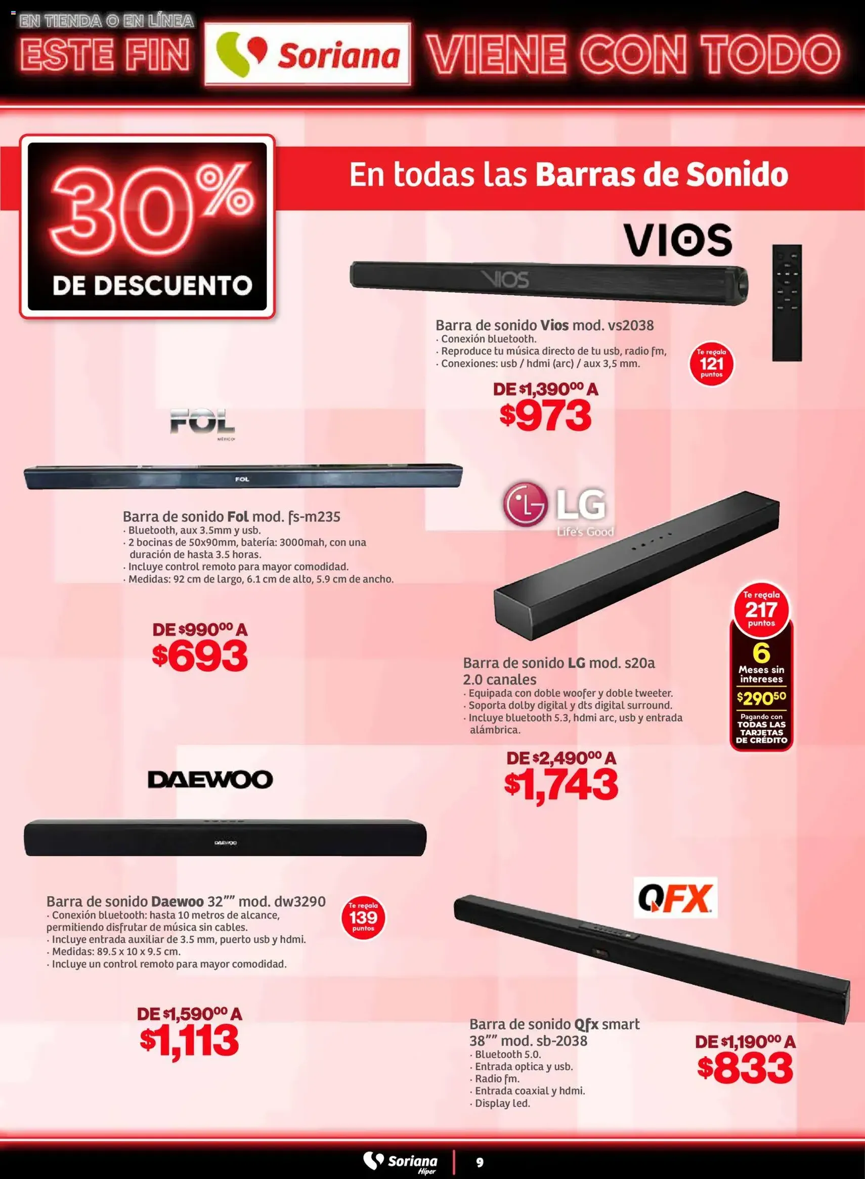 Soriana - Este fin Soriana viene con todo Híper Nacional - folleto válido desde 29/10/2025 página 9 de 35 Soriana - Este fin Soriana viene con todo Híper Nacional - folleto válido desde 29/10/2025 página 9 de 35