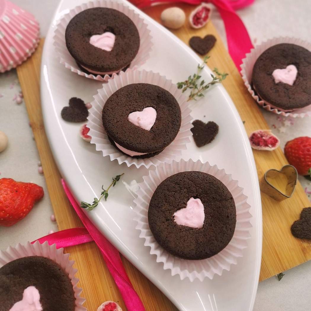 Cupcakes al cioccolato per San Valentino
