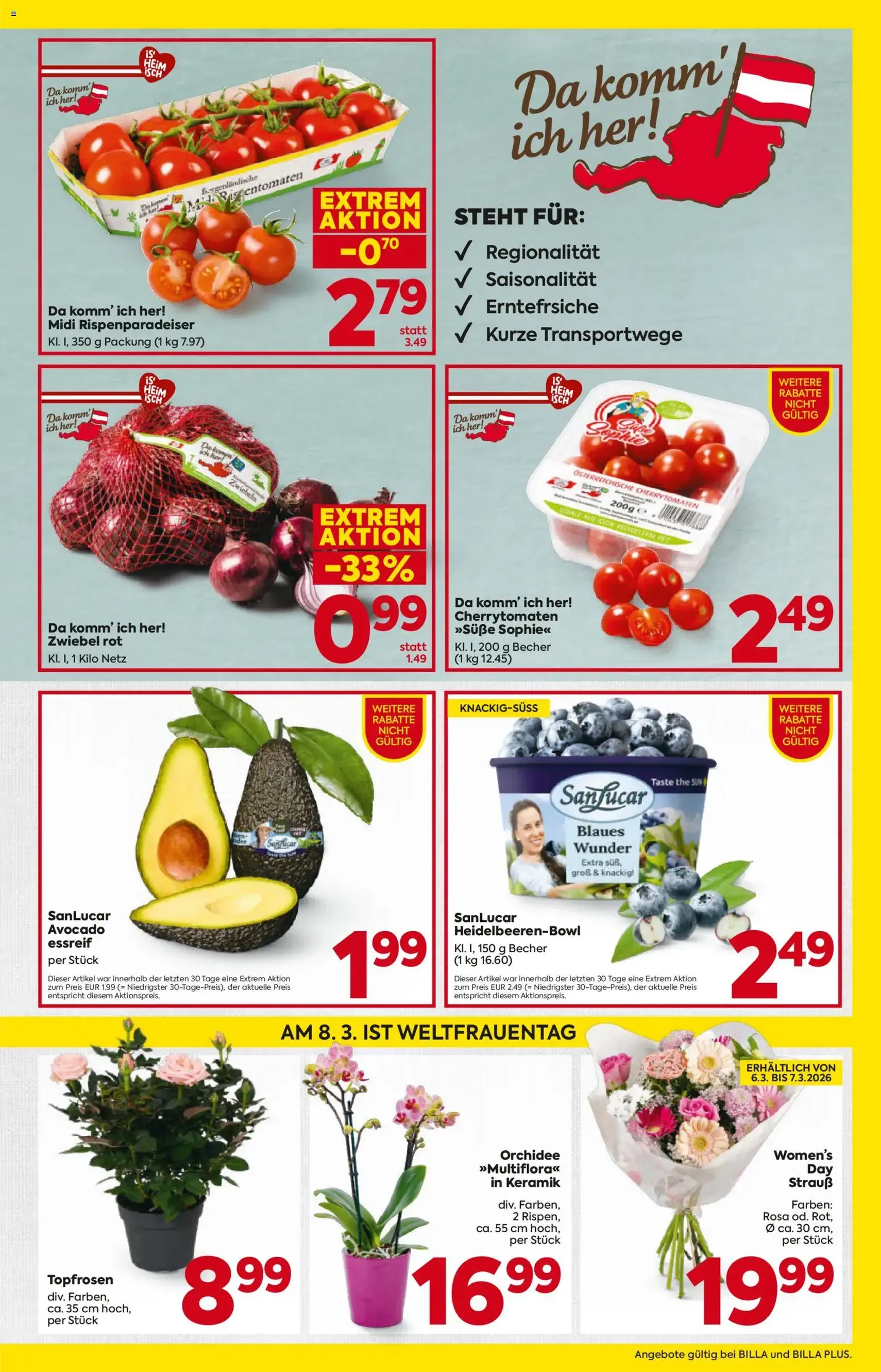 Billa - Flugblatt - Gültiger Prospekt ab 05.03.2026, Seite 3 von insgesamt 16