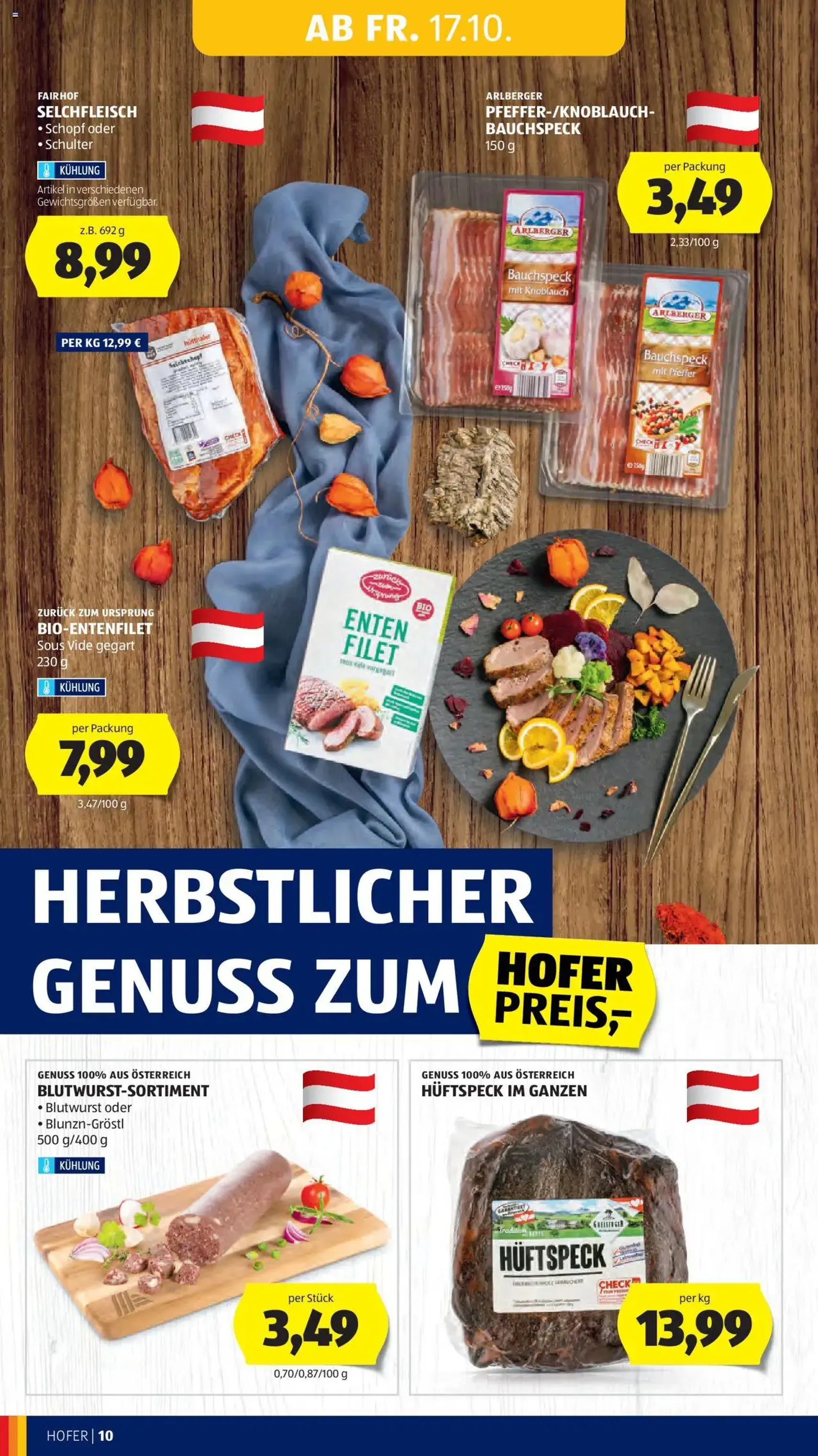 Hofer Flugblatt - Gültiger Prospekt ab 17.10.2025, Seite 12 von insgesamt 45 Hofer Flugblatt - Gültiger Prospekt ab 17.10.2025, Seite 12 von insgesamt 45