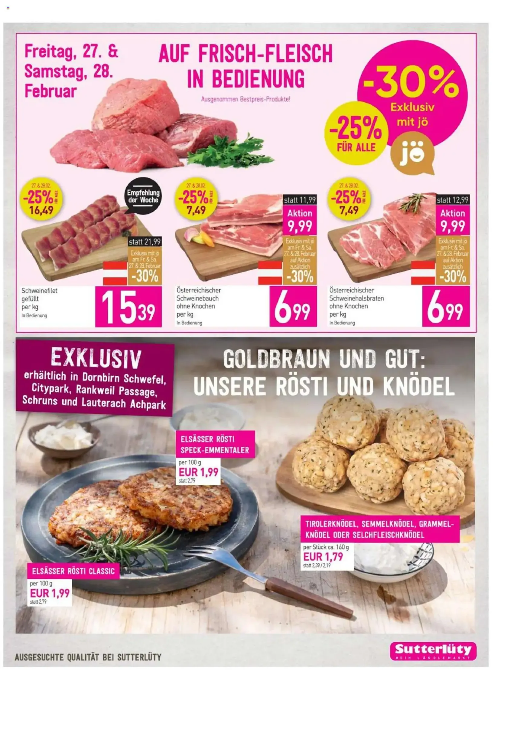 Sutterlüty Flugblatt - Gültiger Prospekt ab 26.02.2026, Seite 13 von insgesamt 20