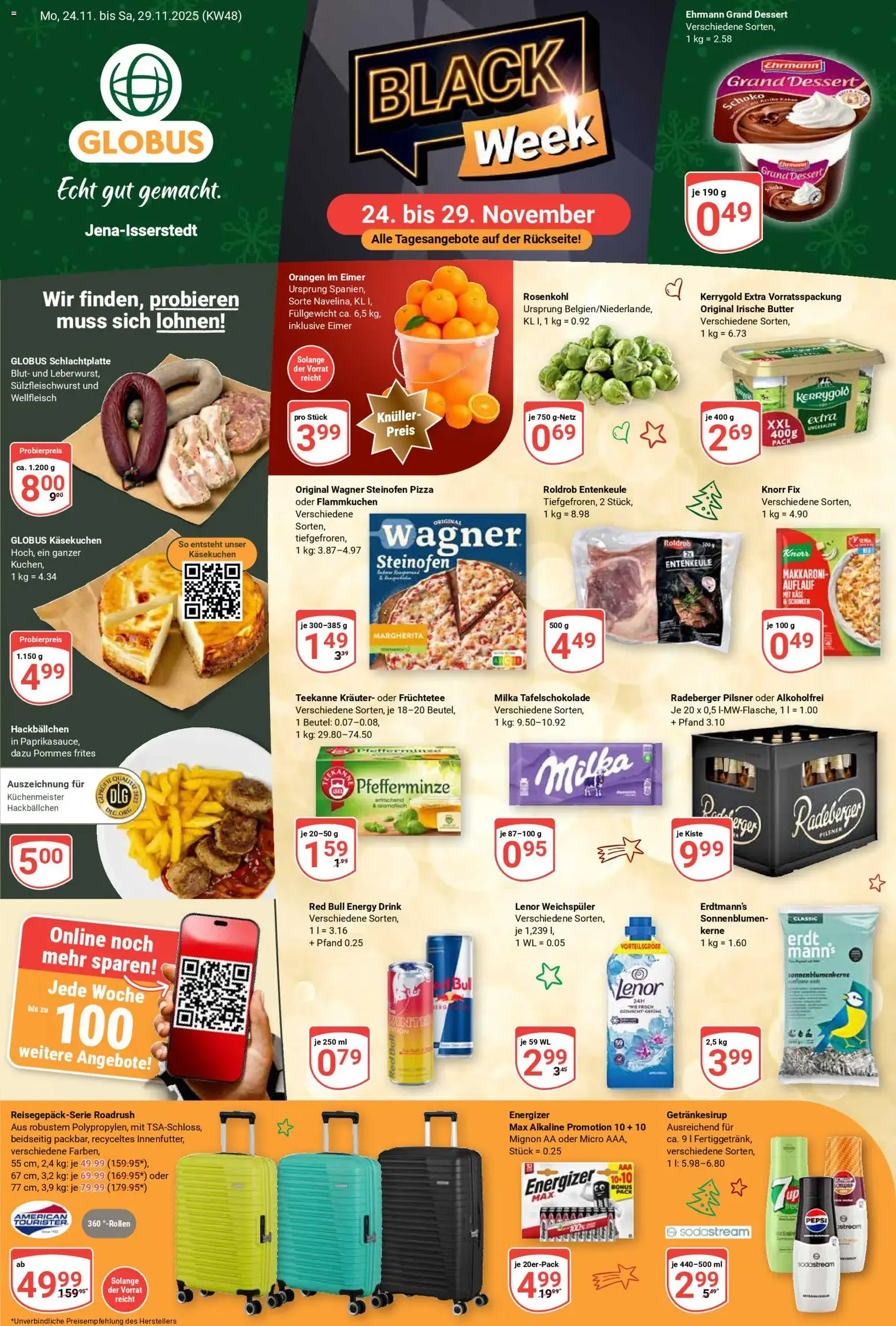Globus - Black Friday - Gültiger Prospekt ab 24.11.2025, Seite 1 von insgesamt 32