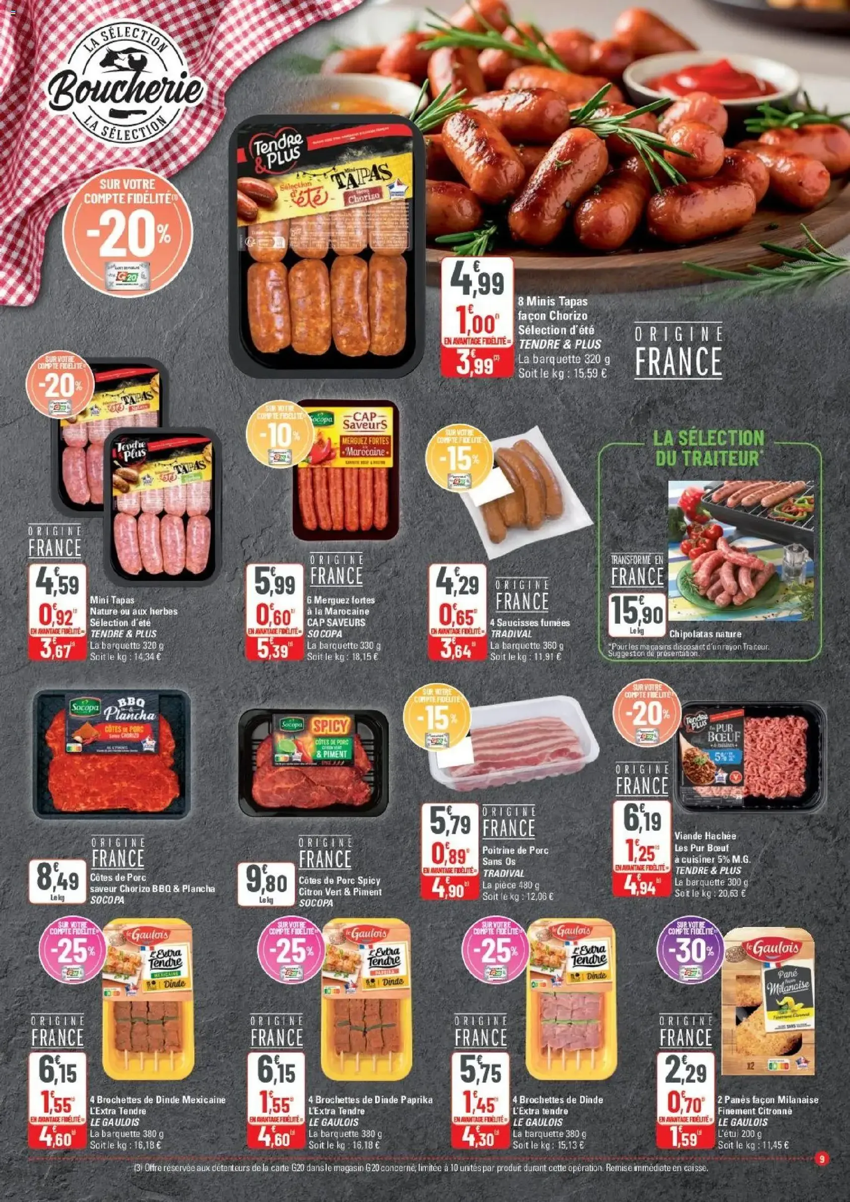 G20 Supermarchés catalogue - brochure valable à partir du 01/07/2026, page 9 sur 20