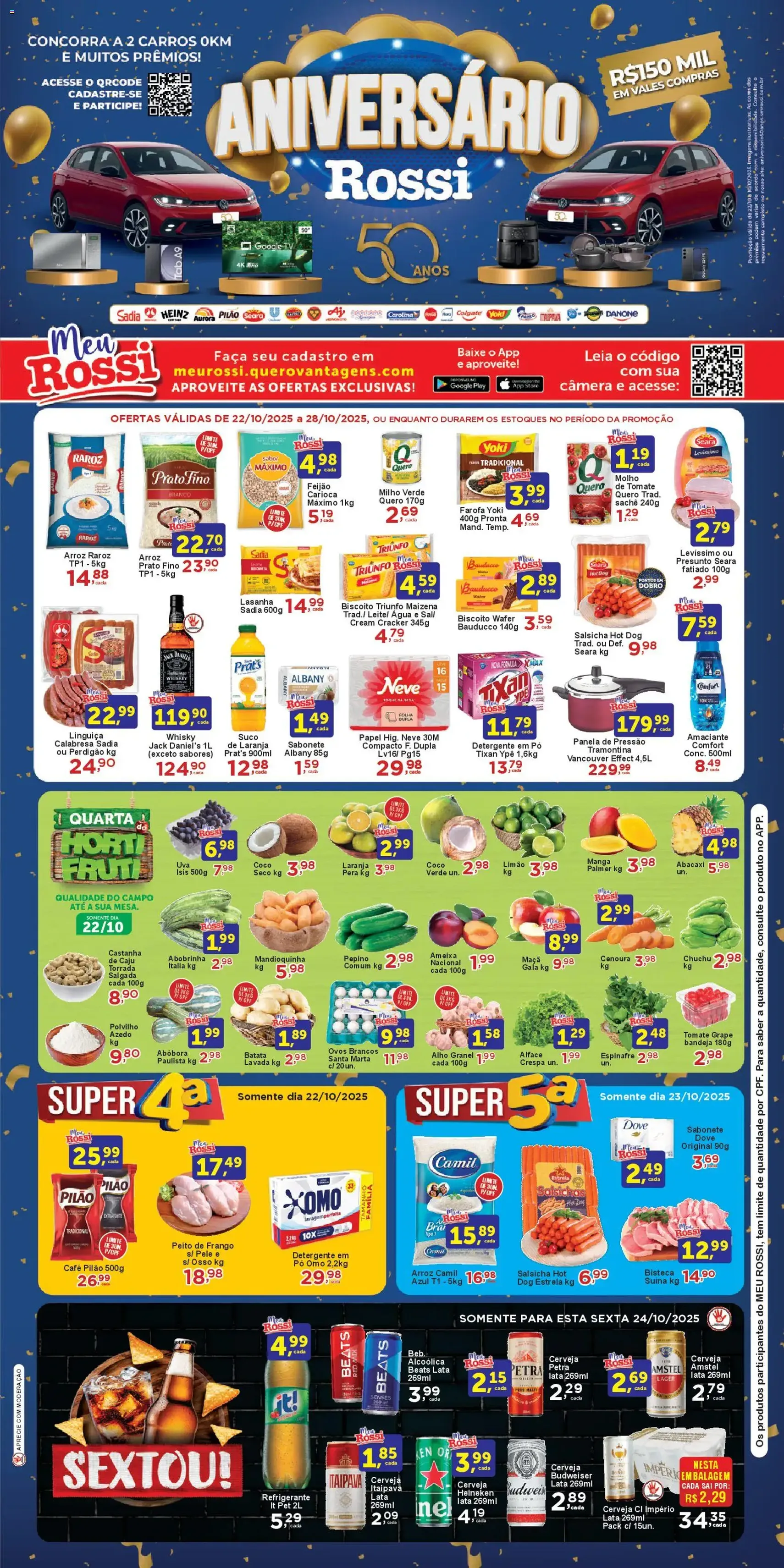 Rossi Supermercados - Ofertas da semana - folheto válido a partir de 22/10/2025 página 1 de 4