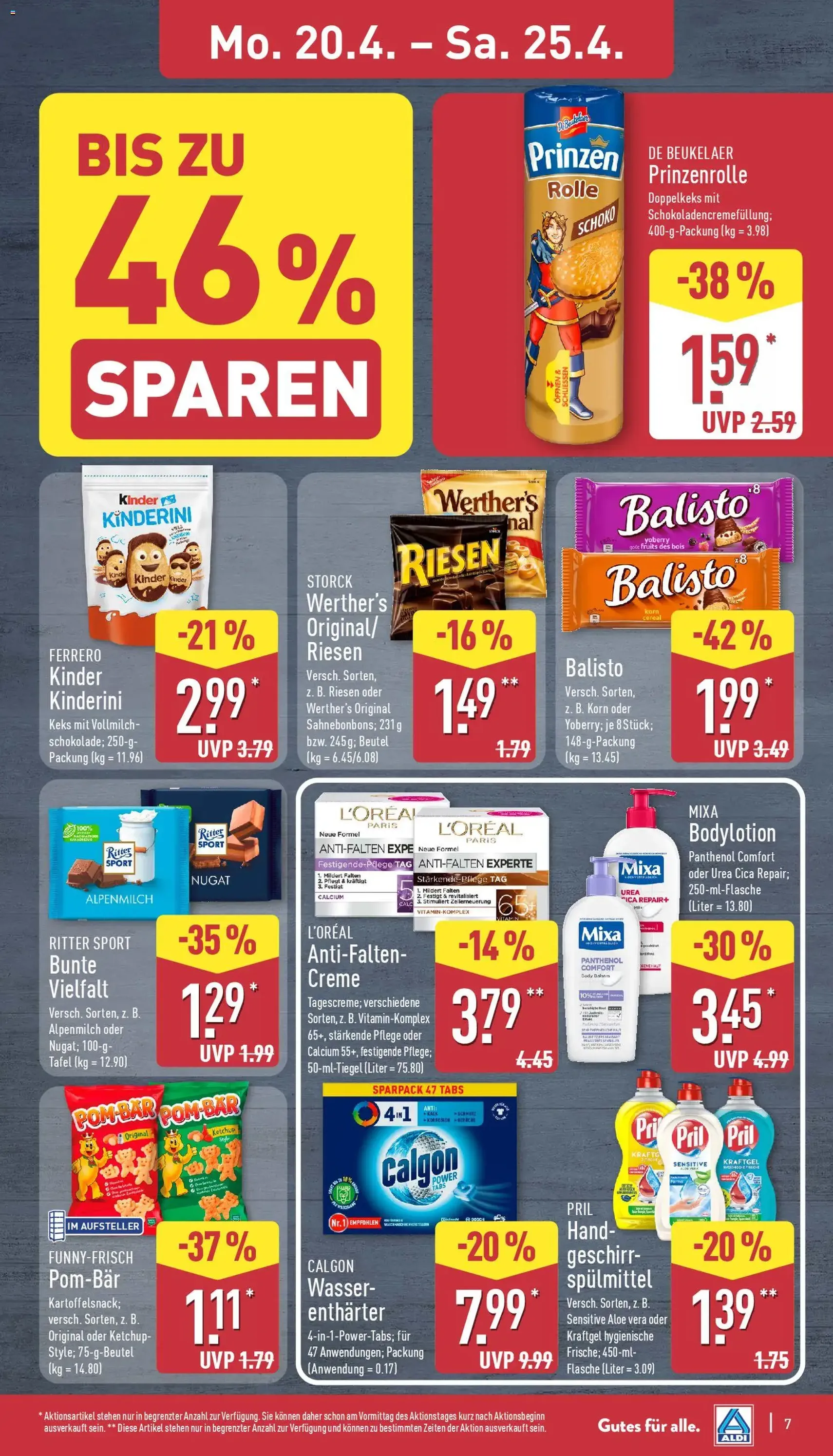 Aldi Prospekt - Gültiger Prospekt ab 20.04.2026, Seite 7 von insgesamt 39
