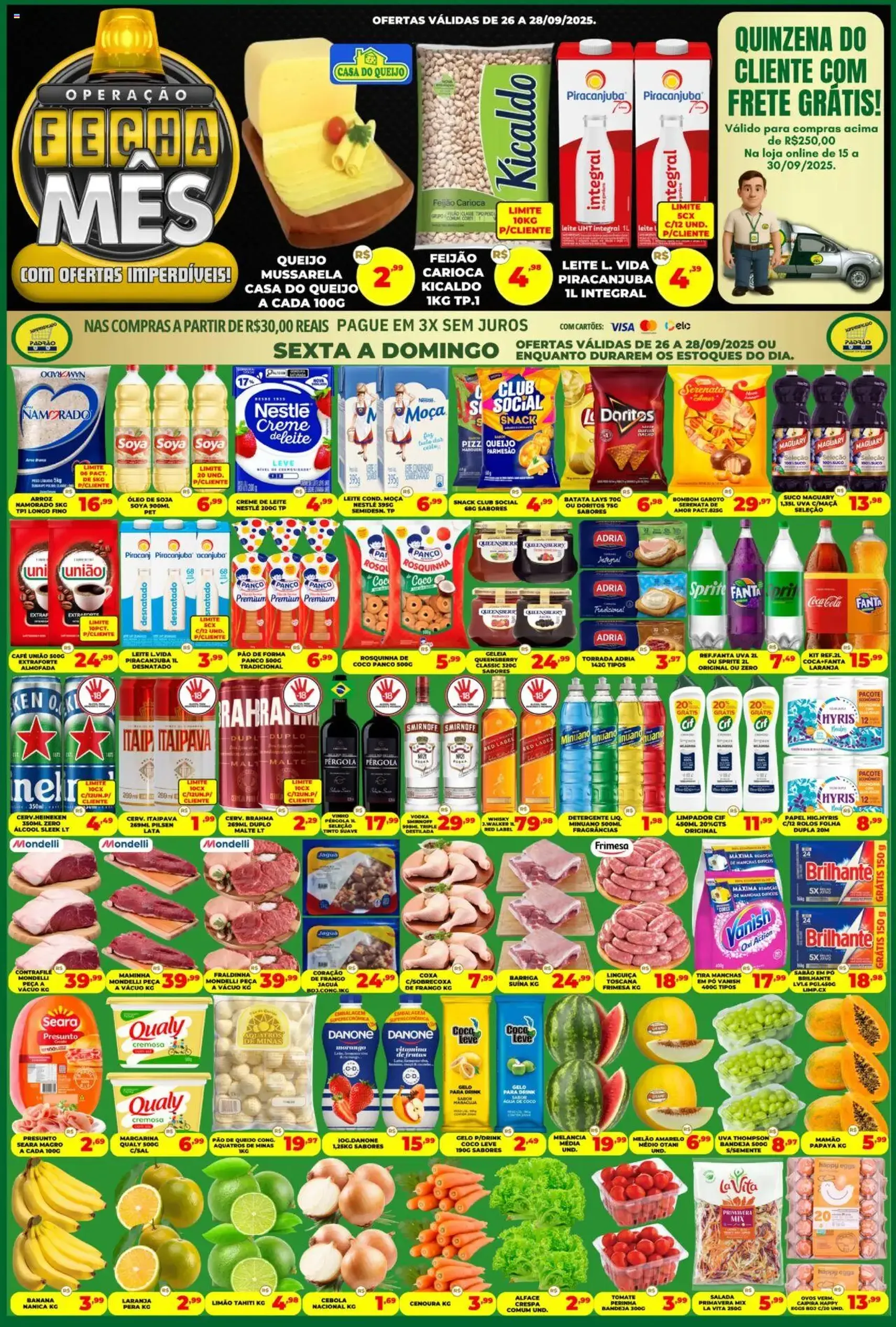 Supermercado Padrão - Ofertas da semana - folheto válido a partir de 26/09/2025 página 1 de 2
