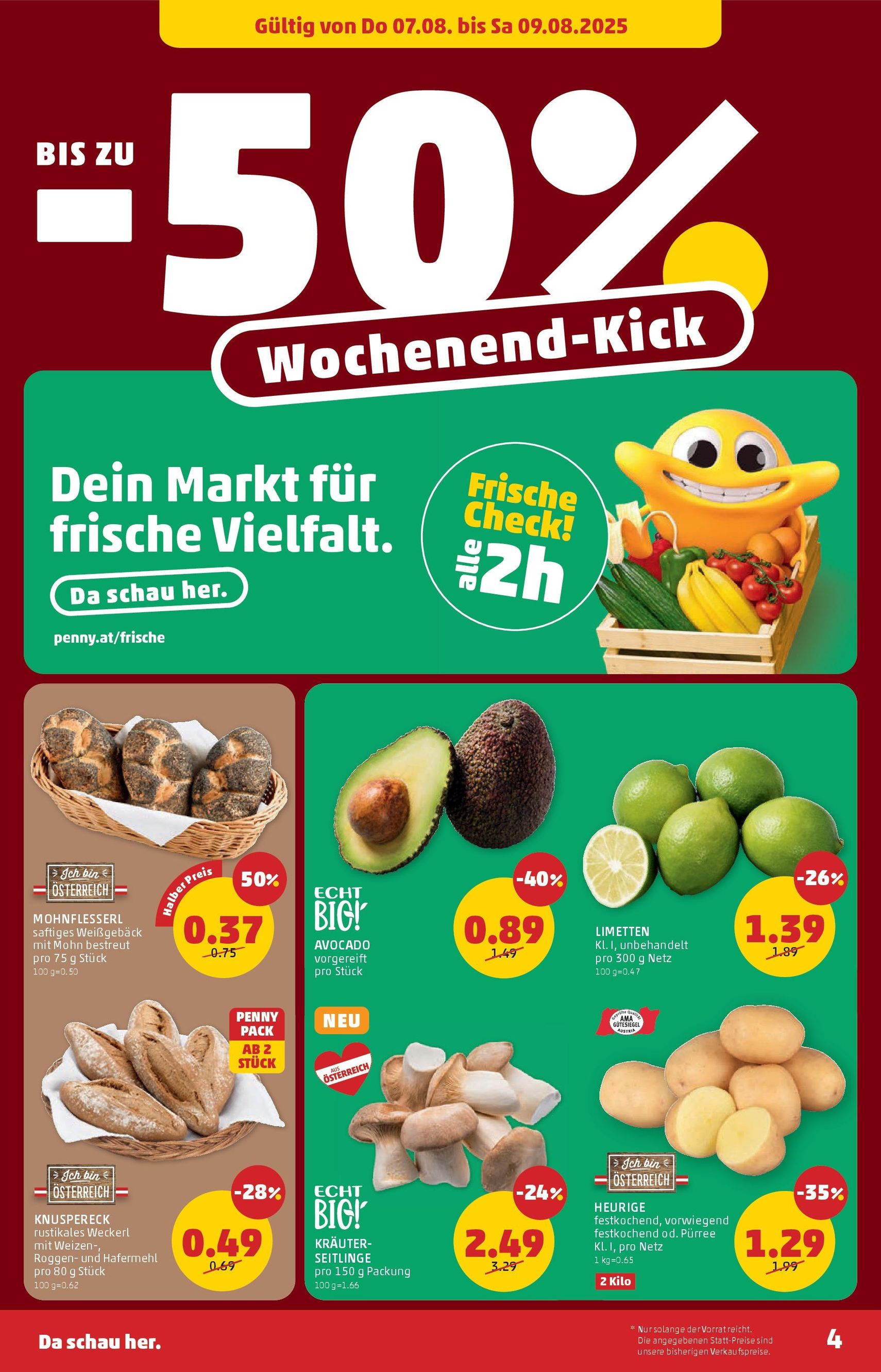 Penny Markt Flugblatt - Gültiger Prospekt ab 07.08.2025, Seite 4 von insgesamt 24