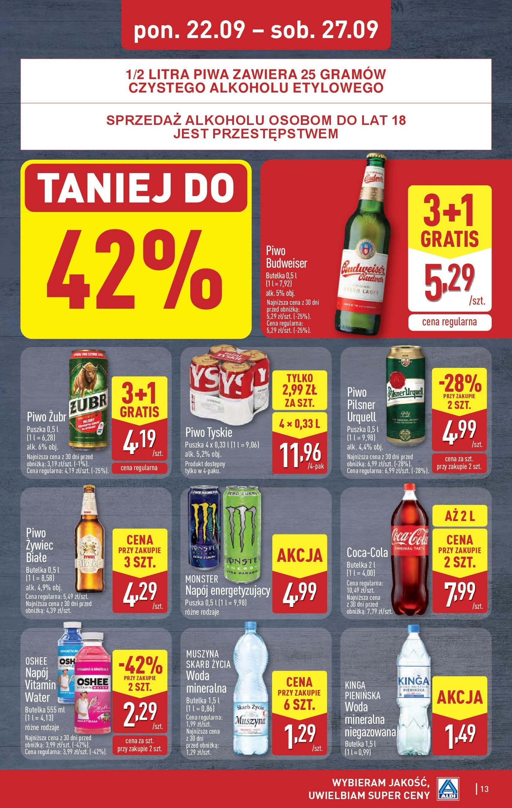 Aldi Gazetka - ważny gazetka od 22.09.2025 strona 13 z 41 Aldi Gazetka - ważny gazetka od 22.09.2025 strona 13 z 41