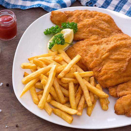 Anteprima ricetta Pollo con patatine fritte
