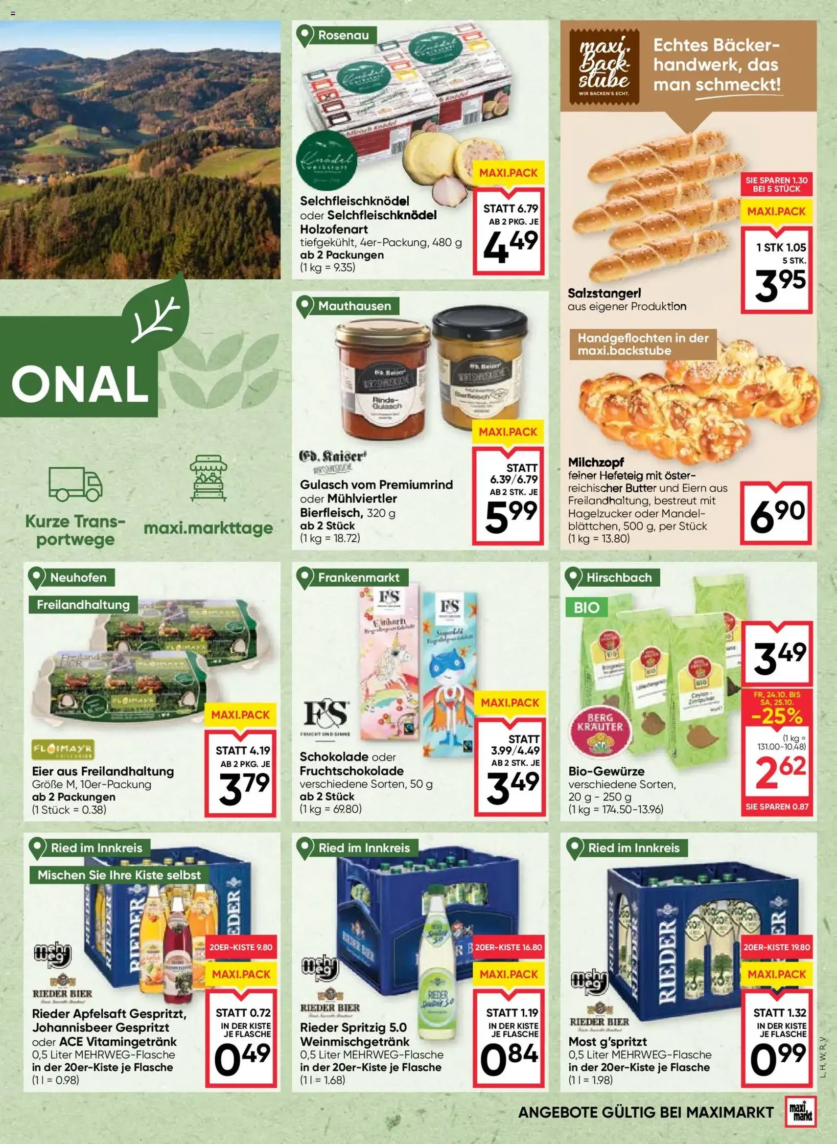Maximarkt Flugblatt - Gültiger Prospekt ab 23.10.2025, Seite 7 von insgesamt 24 Maximarkt Flugblatt - Gültiger Prospekt ab 23.10.2025, Seite 7 von insgesamt 24