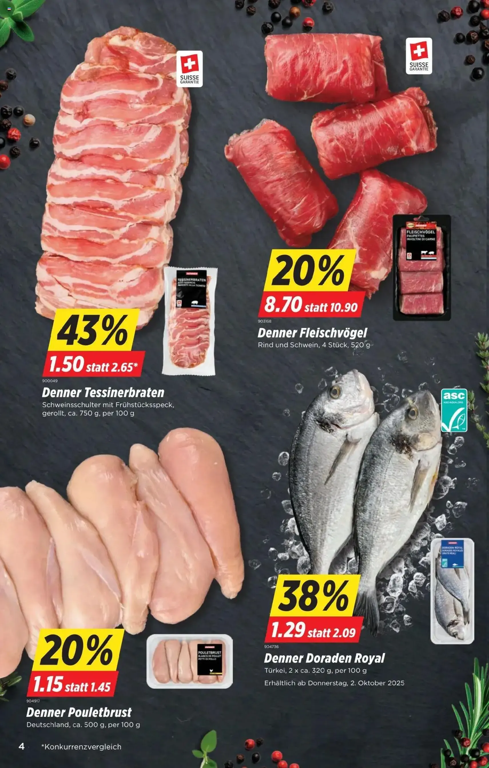 Denner Aktionen - Gültiger Prospekt ab 30.09.2025, Seite 4 von insgesamt 24