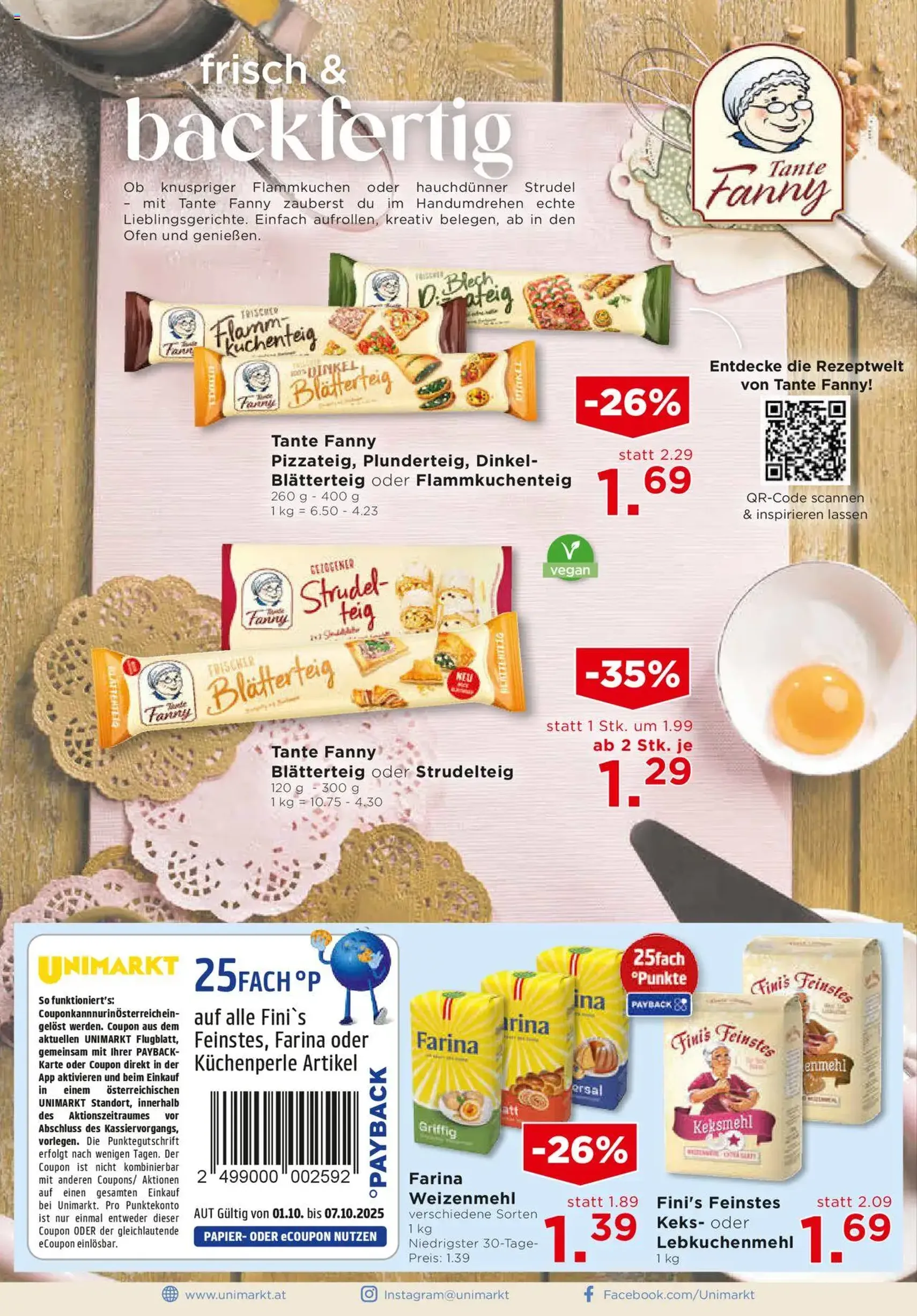 Unimarkt Flugblatt - Gültiger Prospekt ab 01.10.2025, Seite 8 von insgesamt 20 Unimarkt Flugblatt - Gültiger Prospekt ab 01.10.2025, Seite 8 von insgesamt 20