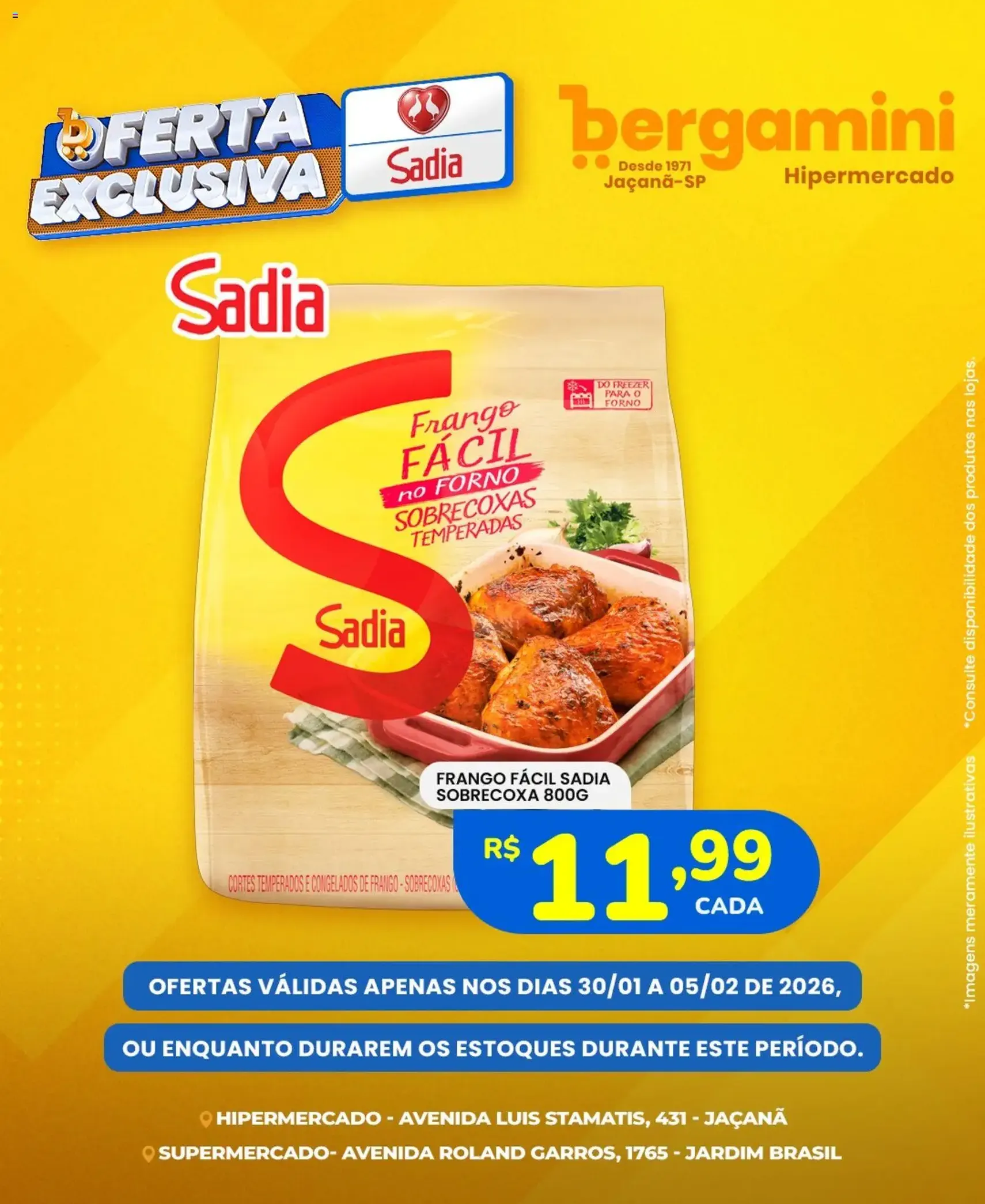 Supermercado Bergamini - Ofertas Sadia e Perdigão - folheto válido a partir de 30/01/2026 página 7 de 7