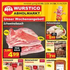 Wurstico Abholmarkt Flugblatt - Prospekt Vorschau gültig ab 13.08.2026