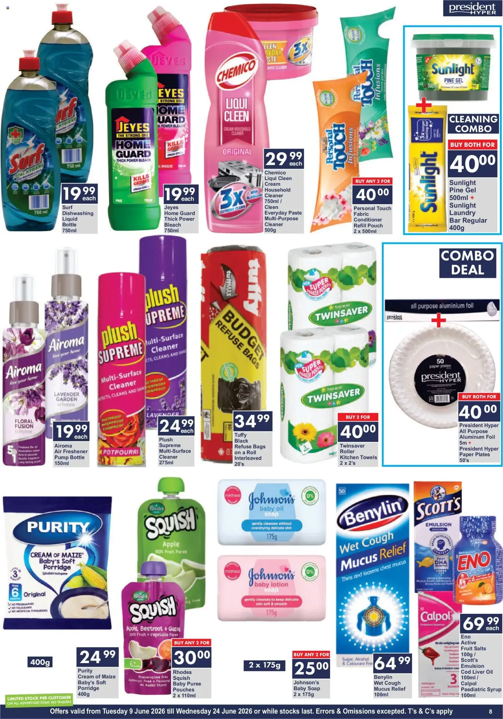 President Hyper Specials - valid flyer from 09/06/2026, page 8 of 9