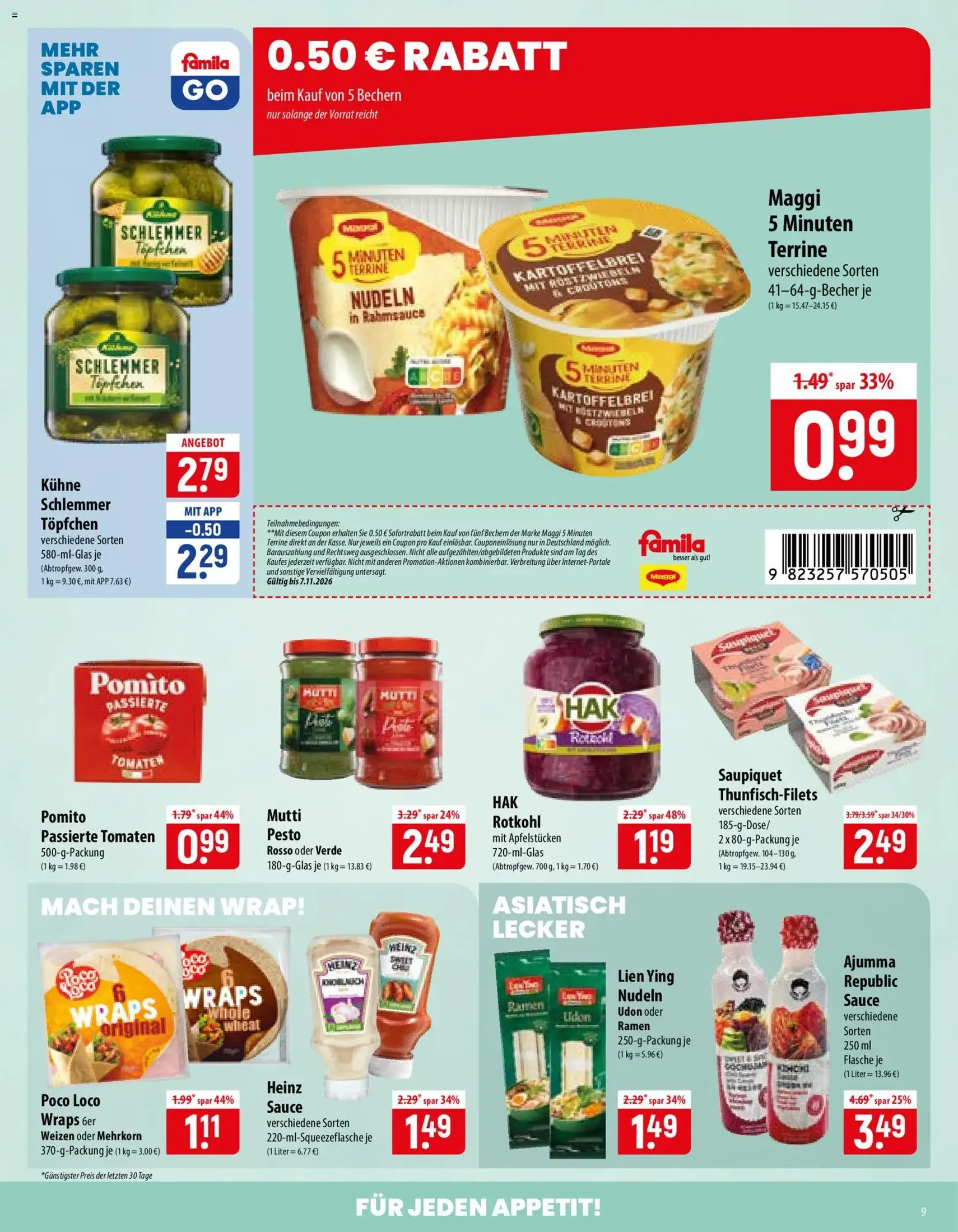 Famila Prospekt - Gültiger Prospekt ab 02.11.2026, Seite 9 von insgesamt 28