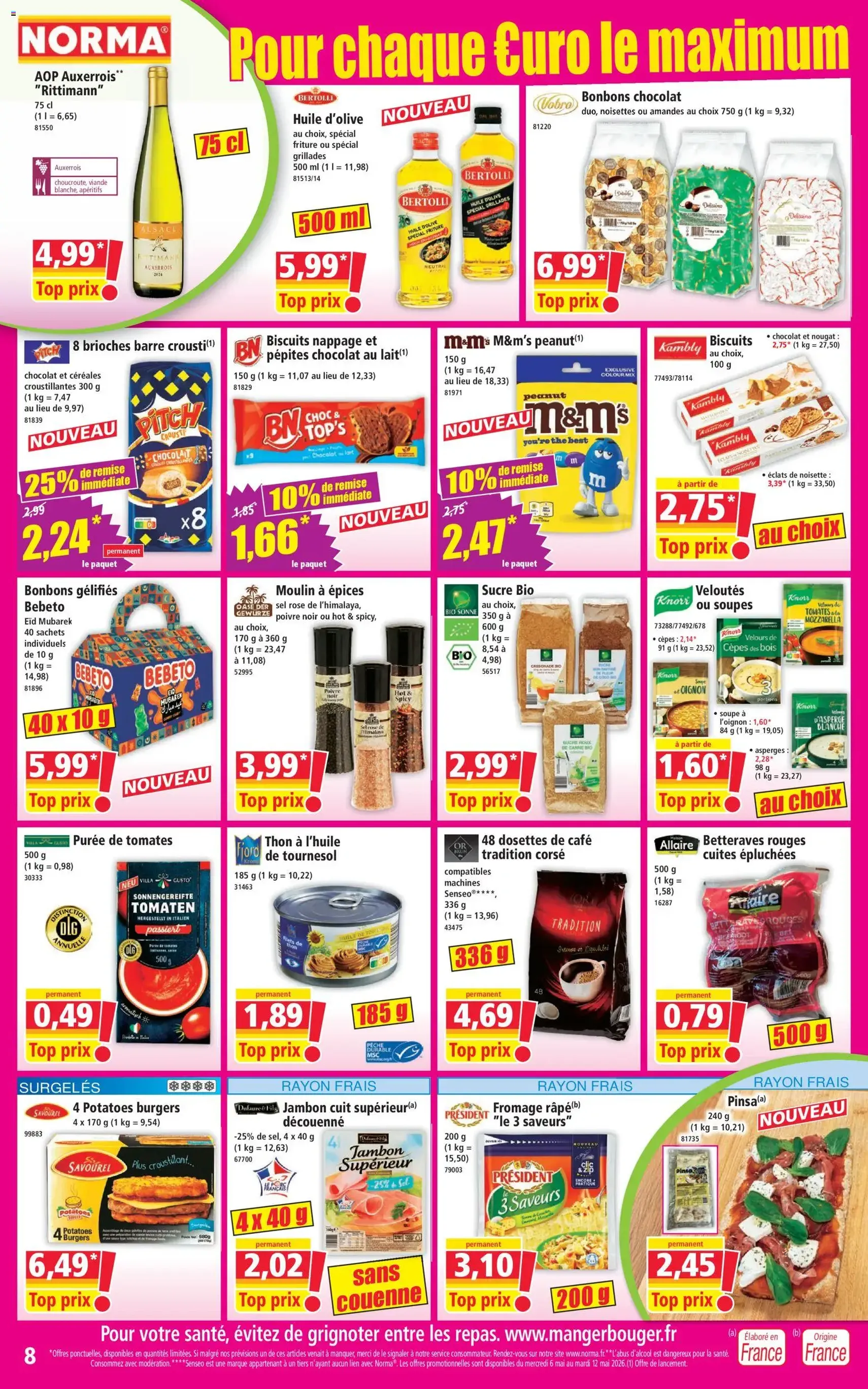 Norma catalogue - brochure valable à partir du 06/05/2026, page 8 sur 14
