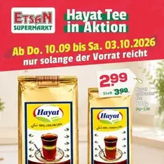 ETSAN Hayat Tee in Aktion - Prospekt Vorschau gültig ab 09.09.2026