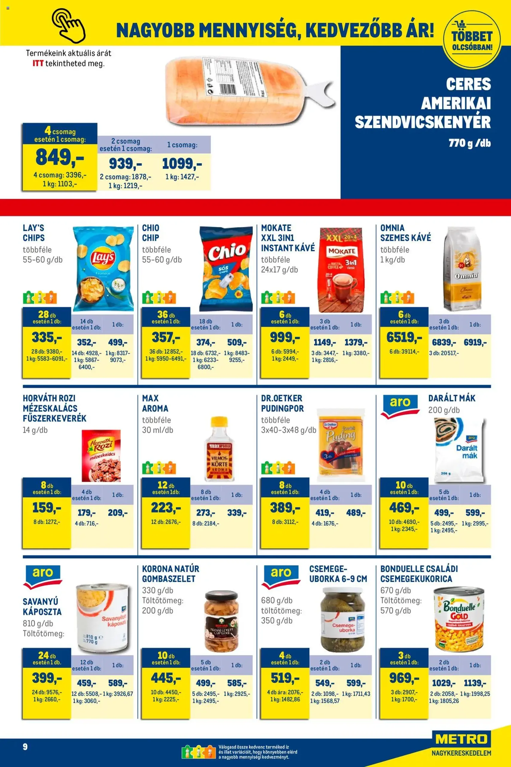 Metro - Élelmiszer és Szezonális katalógus 2025/11 - 2025.11.02. érvényes szórólap 9 oldal 33 oldalból