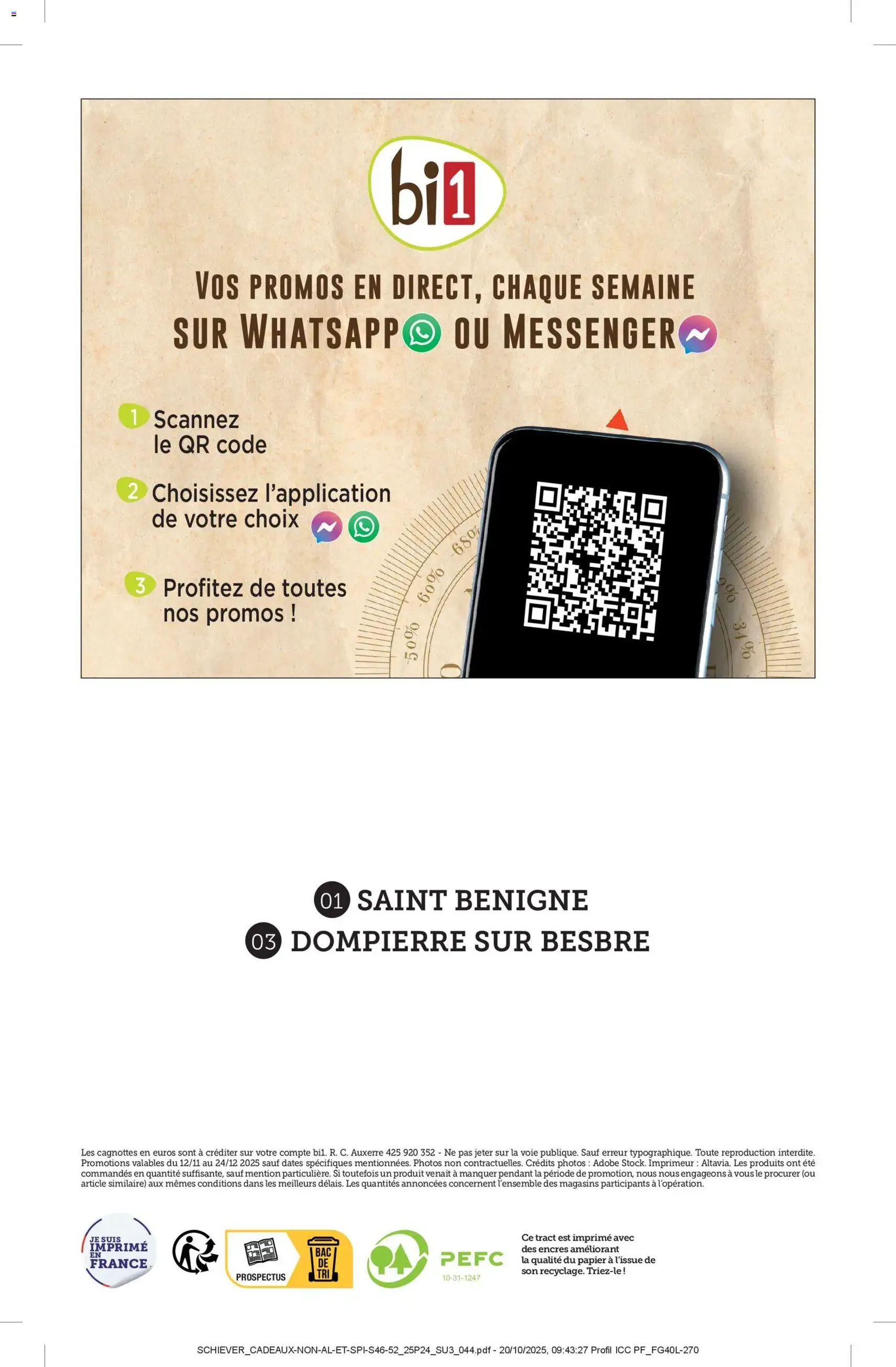 Bi1 catalogue - brochure valable à partir du 12/11/2025, page 44 sur 44