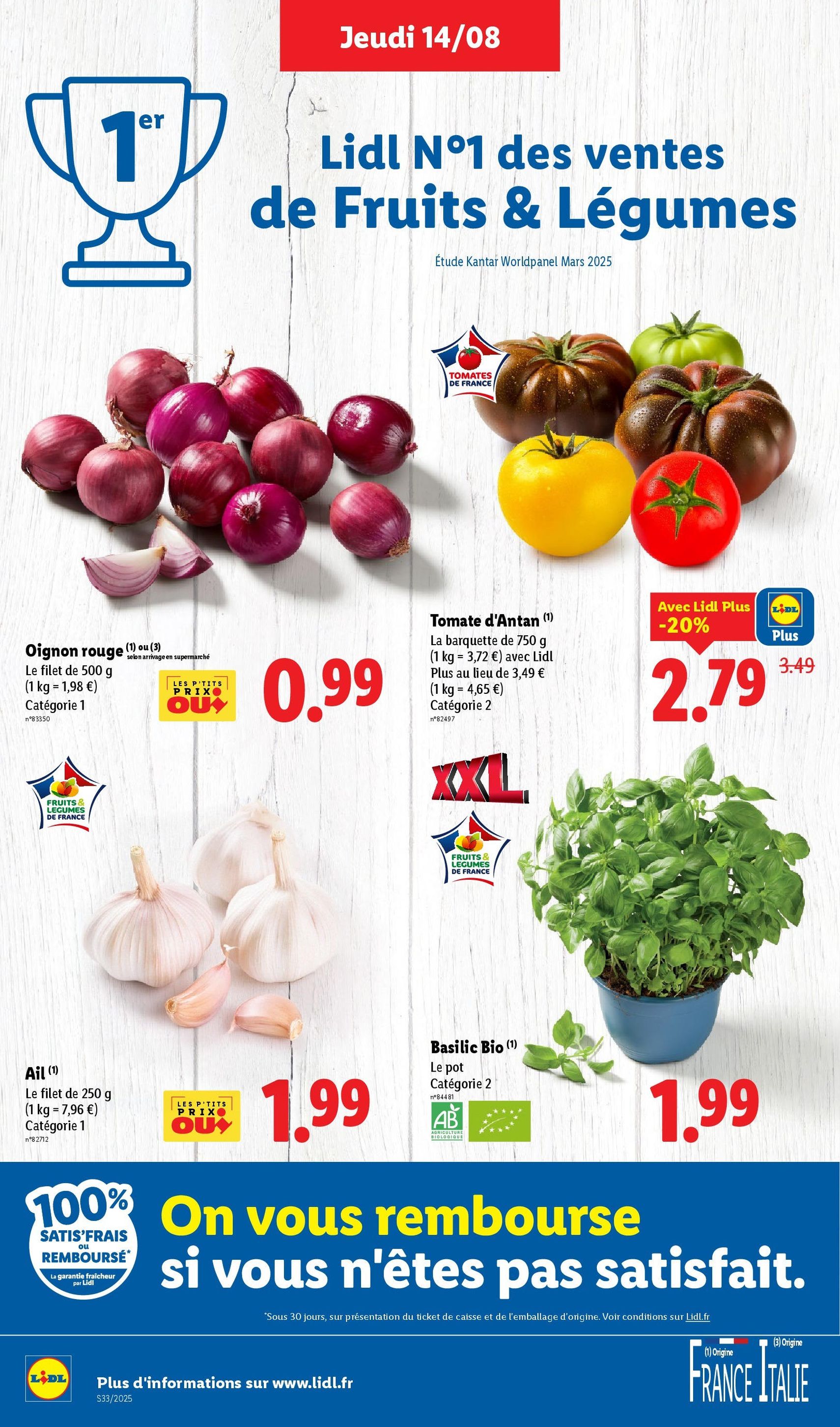 LIDL catalogue semaine 32 - brochure valable à partir du 14/08/2025, page 4 sur 72