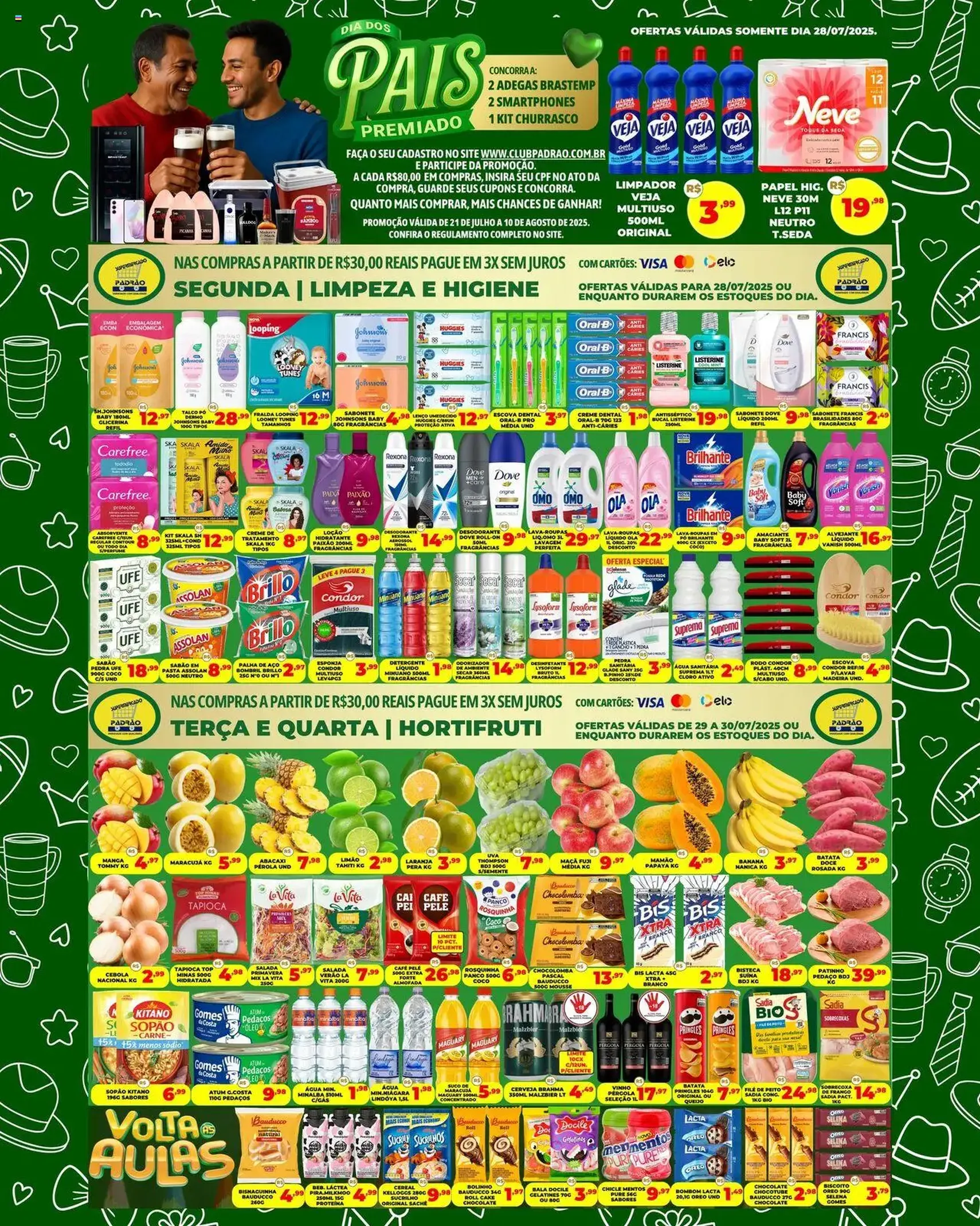 Supermercado Padrão - Ofertas da semana - folheto válido a partir de 28/07/2025 página 1 de 2