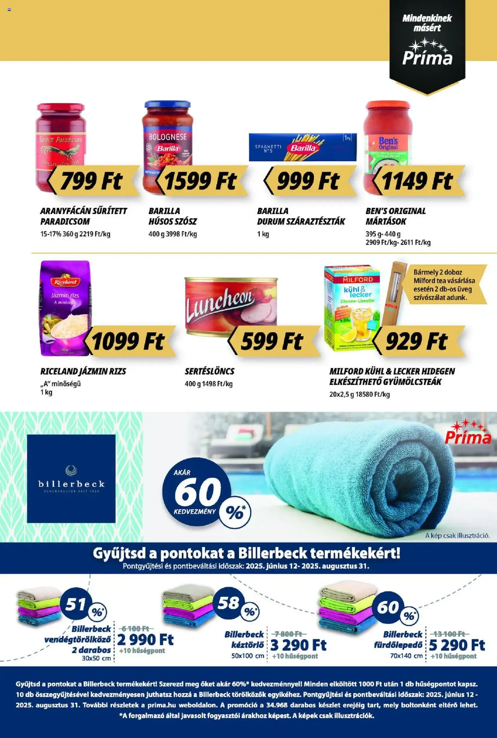 CBA Príma Akciós újság - 2025.08.14. érvényes szórólap 5 oldal 12 oldalból
