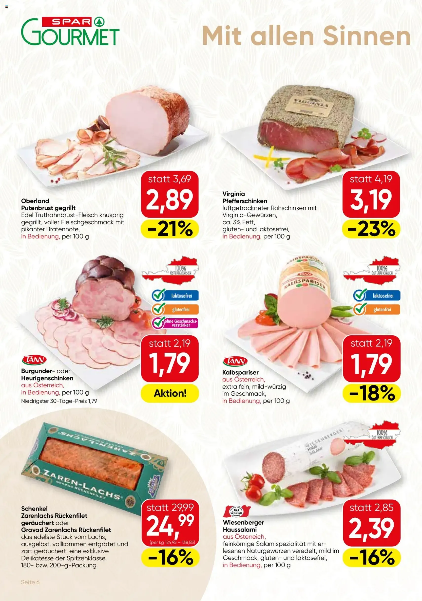 SPAR Gourmet Flugblatt - Gültiger Prospekt ab 29.01.2026, Seite 6 von insgesamt 12