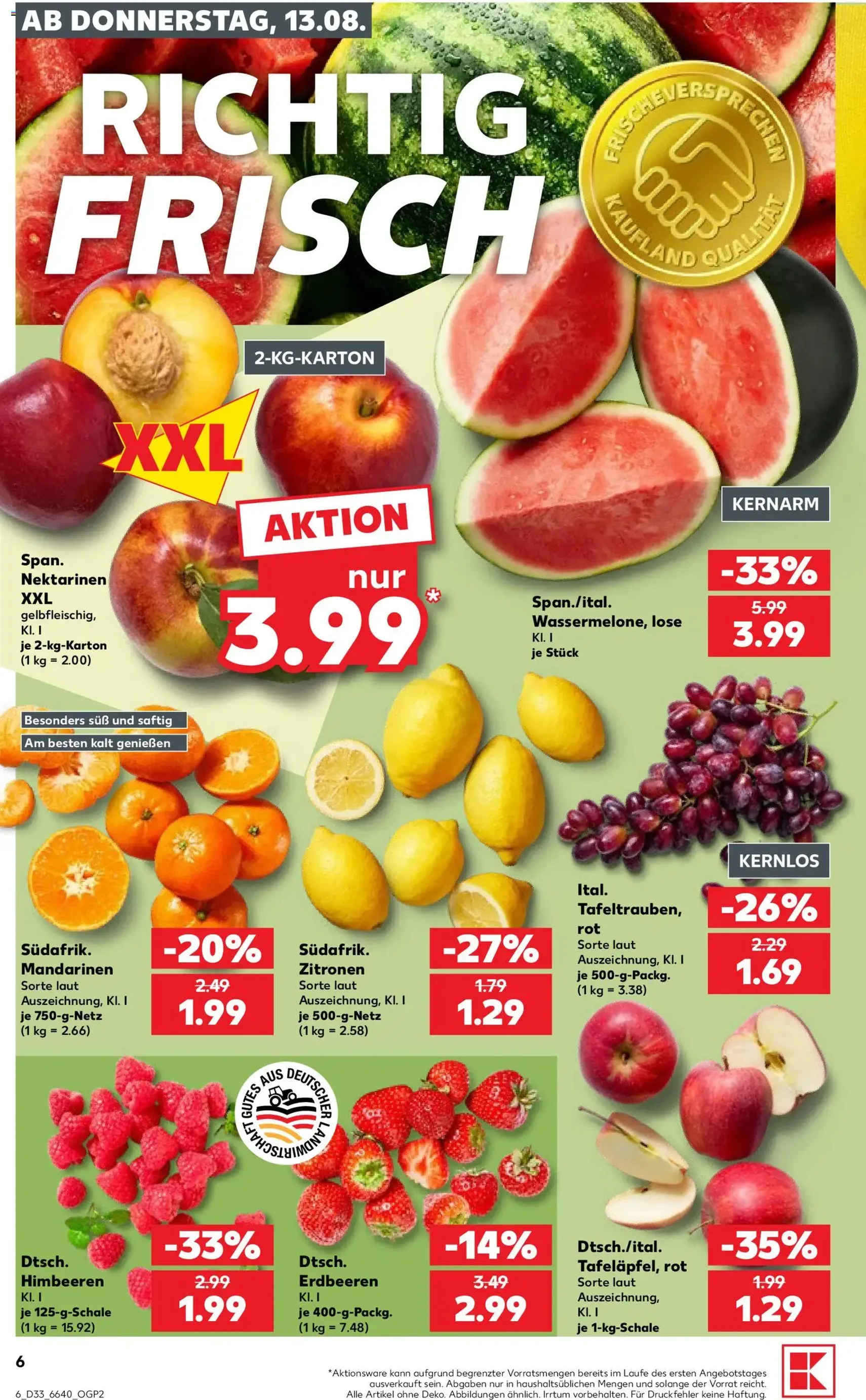 Kaufland Prospekt - Gültiger Prospekt ab 13.08.2026, Seite 6 von insgesamt 54