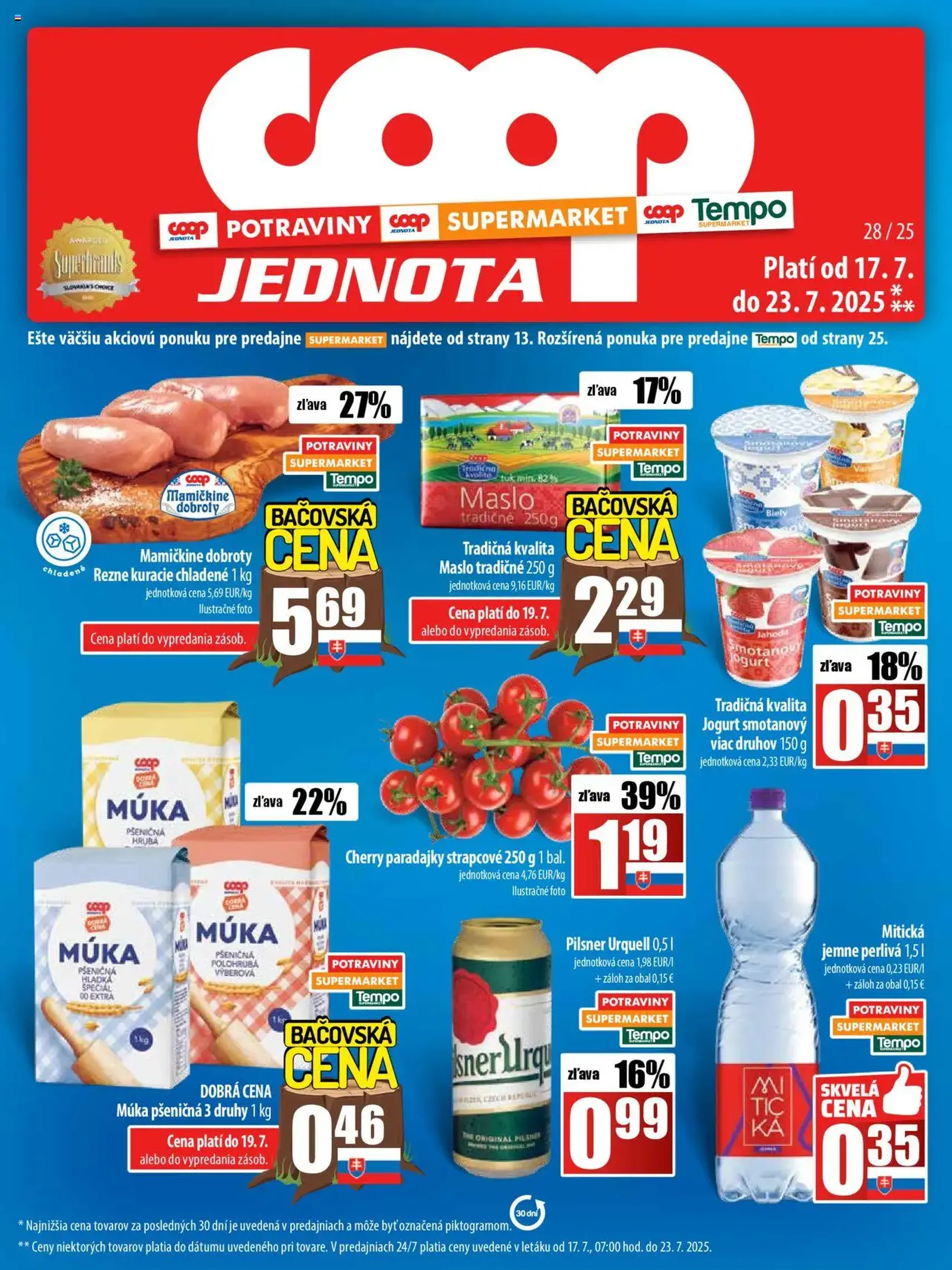 COOP Jednota leták - platný leták od 17.07.2025 strana 1 z 28 COOP Jednota leták - platný leták od 17.07.2025 strana 1 z 28