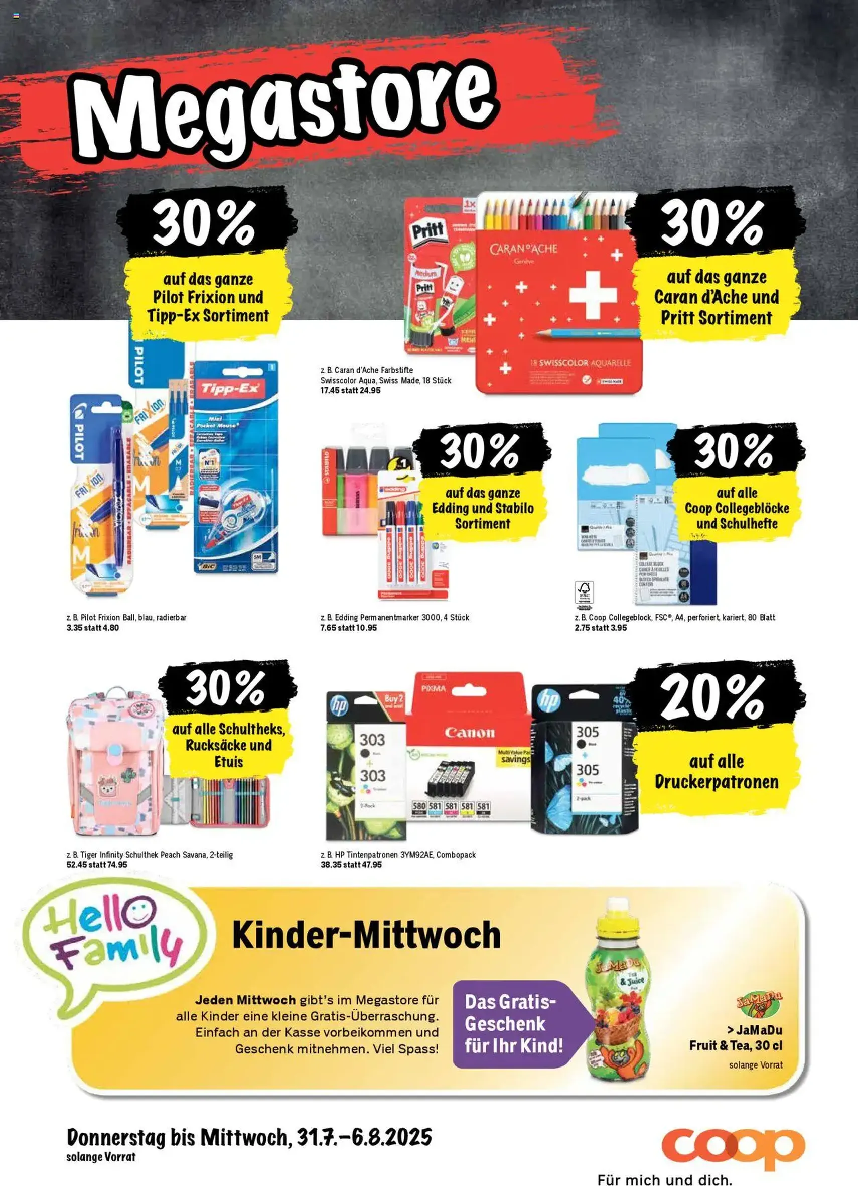 Coop Aktionen - Gültiger Prospekt ab 31.07.2025, Seite 24 von insgesamt 24 Coop Aktionen - Gültiger Prospekt ab 31.07.2025, Seite 24 von insgesamt 24
