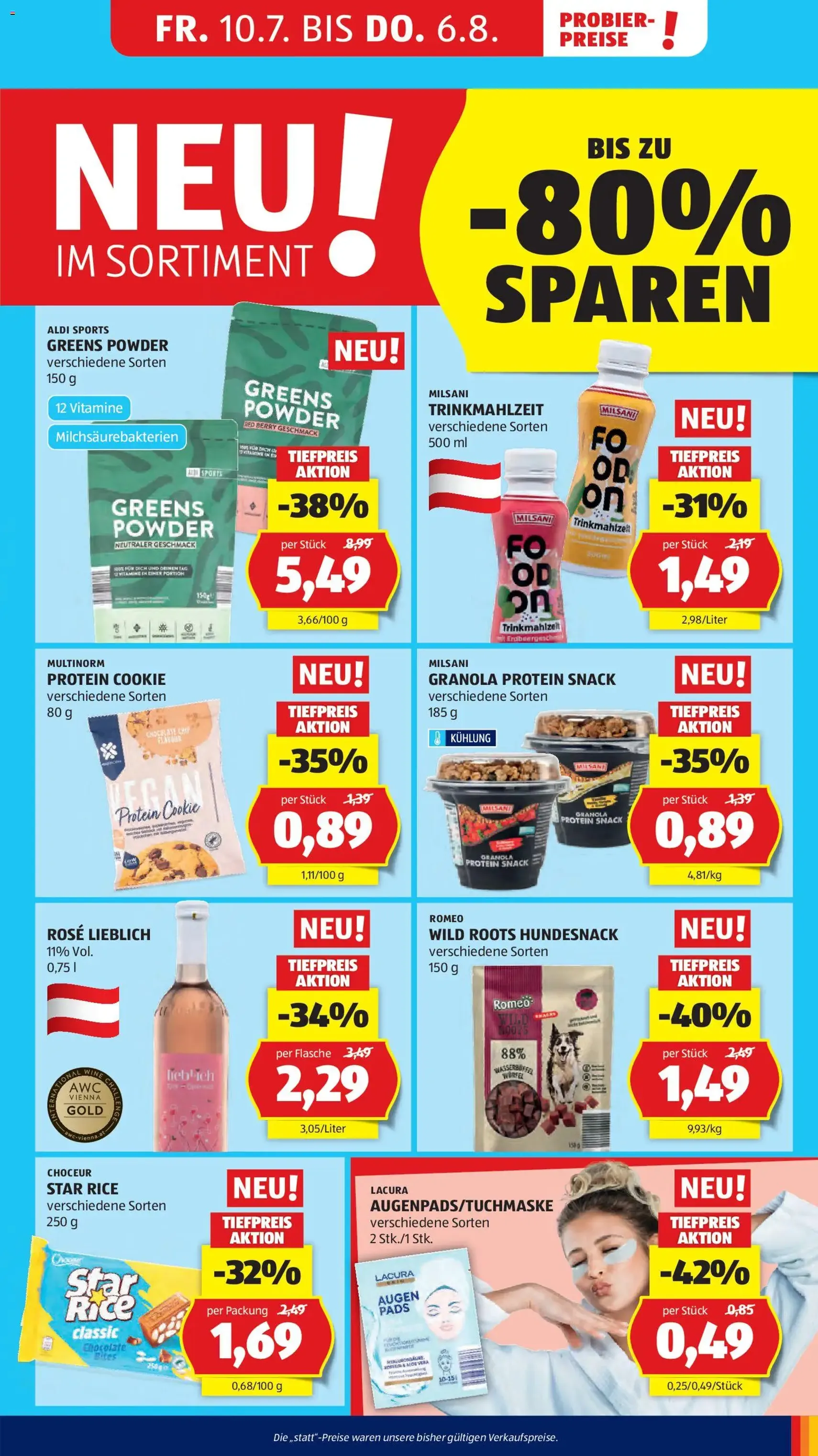 Hofer Flugblatt - Gültiger Prospekt ab 07.08.2026, Seite 7 von insgesamt 47
