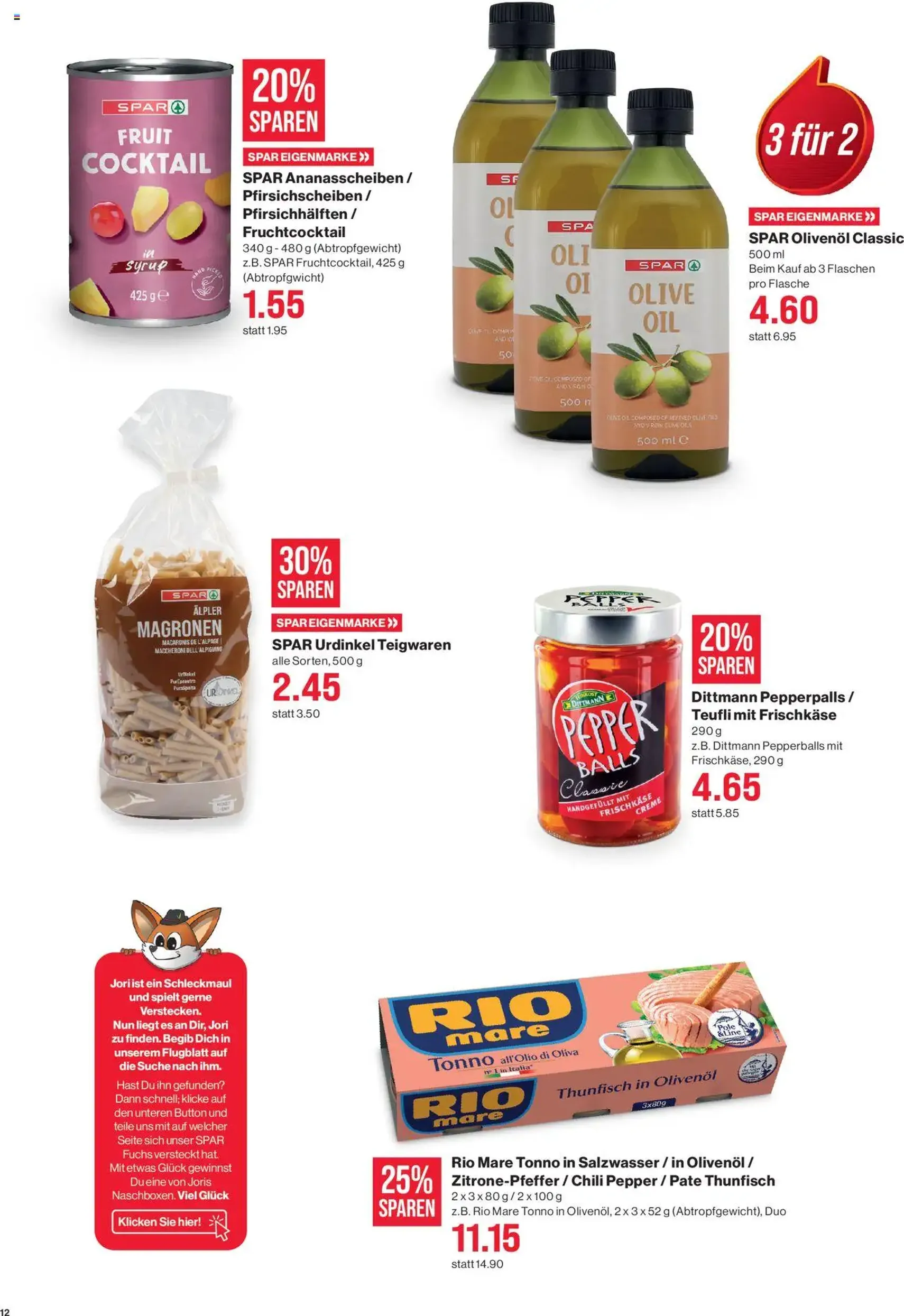 SPAR Aktionen - Gültiger Prospekt ab 14.08.2025, Seite 12 von insgesamt 22 SPAR Aktionen - Gültiger Prospekt ab 14.08.2025, Seite 12 von insgesamt 22