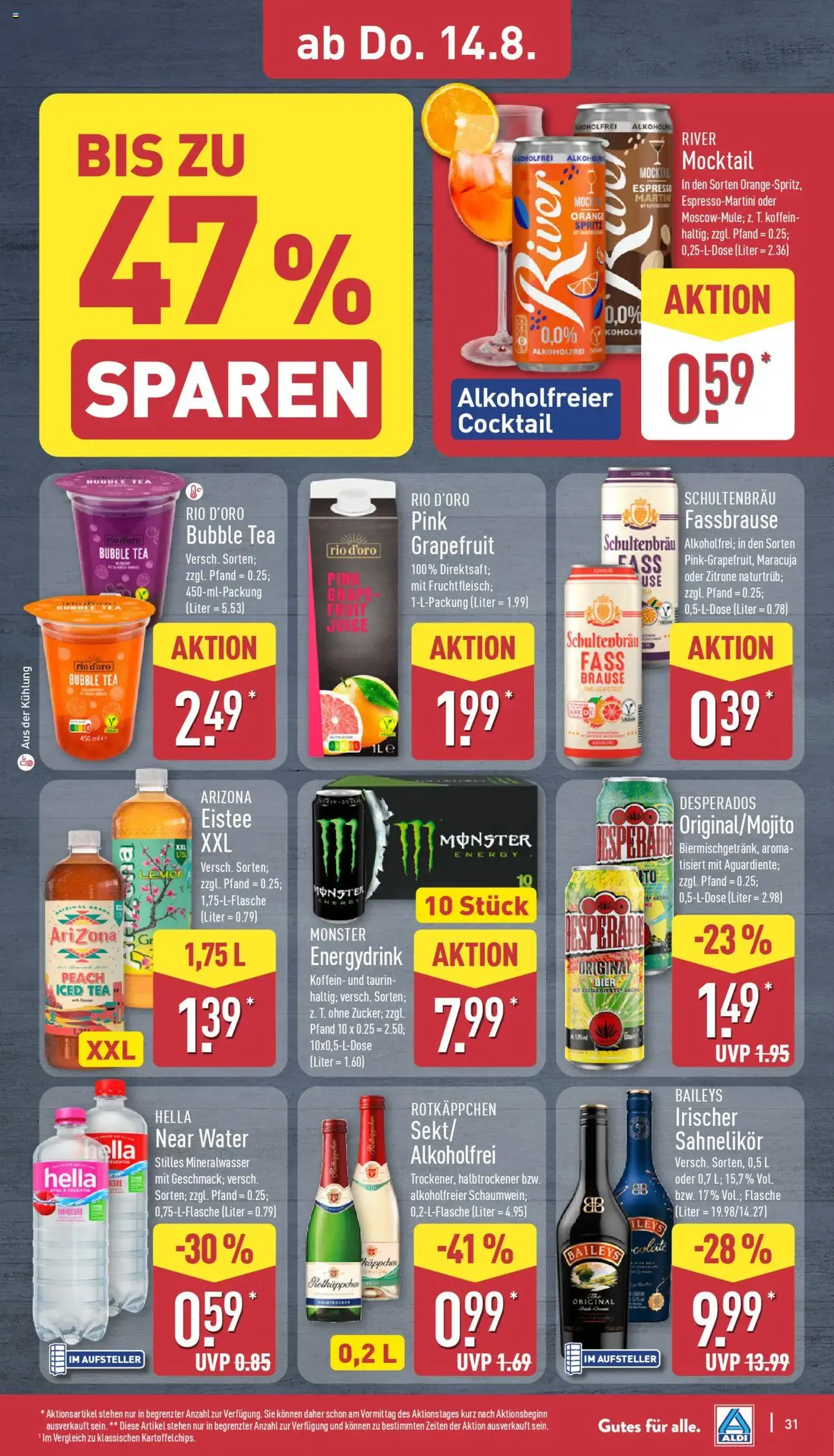 Aldi Prospekt - Gültiger Prospekt ab 11.08.2025, Seite 31 von insgesamt 43 Aldi Prospekt - Gültiger Prospekt ab 11.08.2025, Seite 31 von insgesamt 43