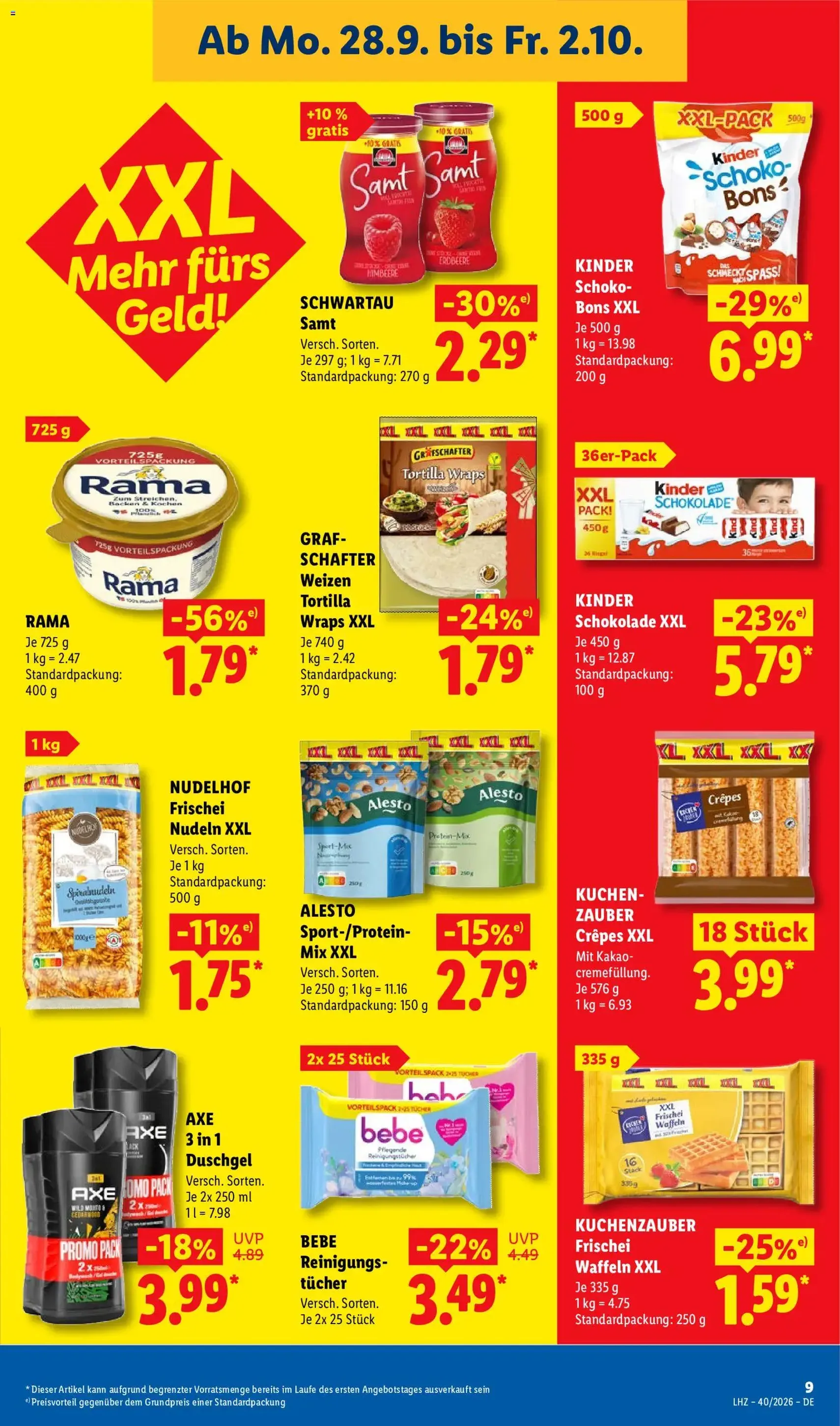 Lidl Prospekt - Gültiger Prospekt ab 28.09.2026, Seite 15 von insgesamt 71