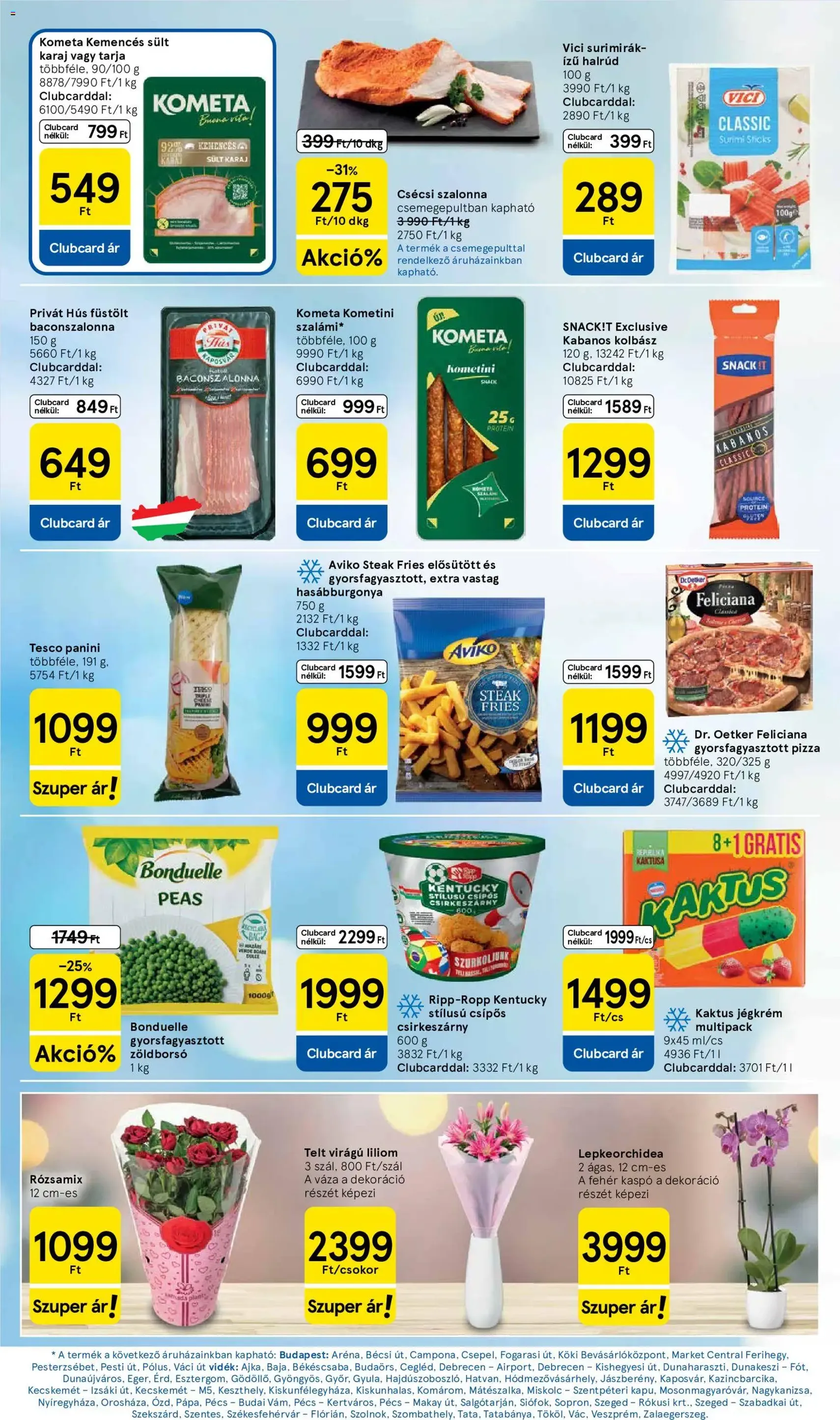 Tesco aktuális akciós újság - 2026.07.02. érvényes szórólap 4 oldal 32 oldalból