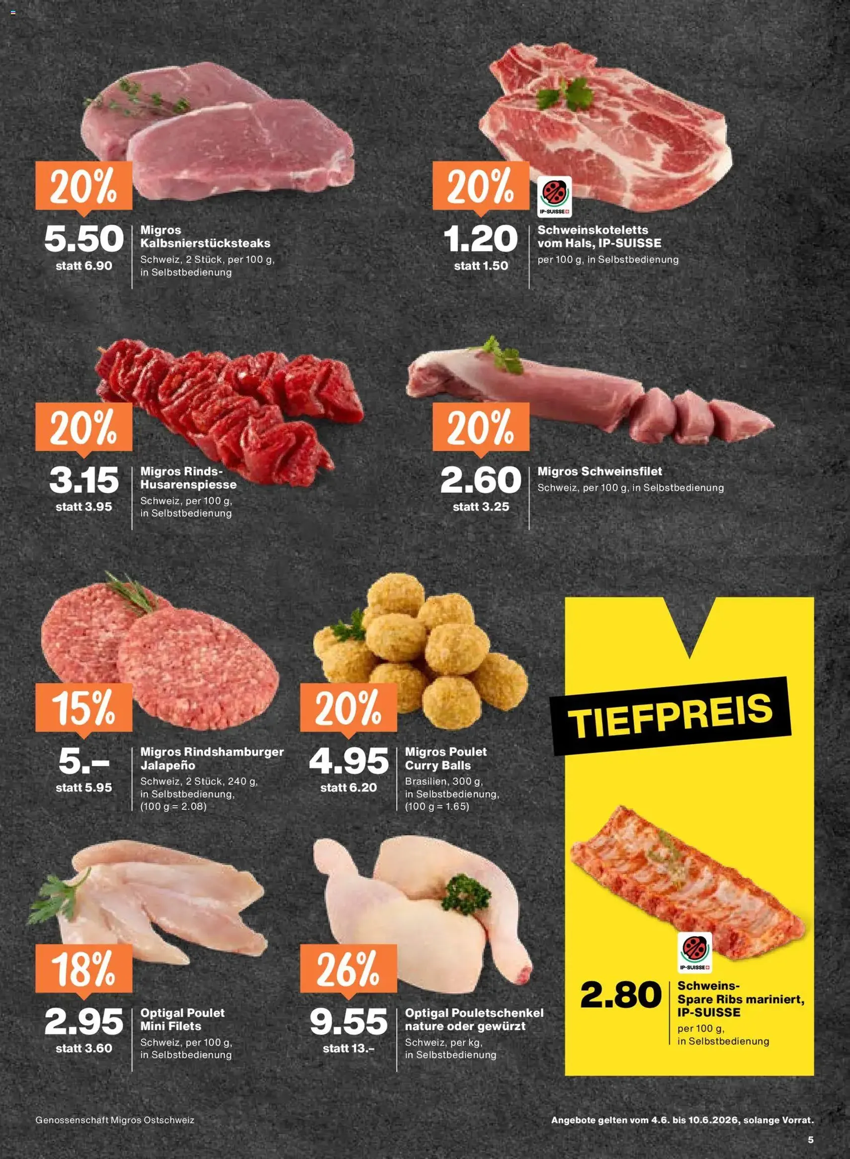 Migros aktionen - Gültiger Prospekt ab 04.06.2026, Seite 5 von insgesamt 24