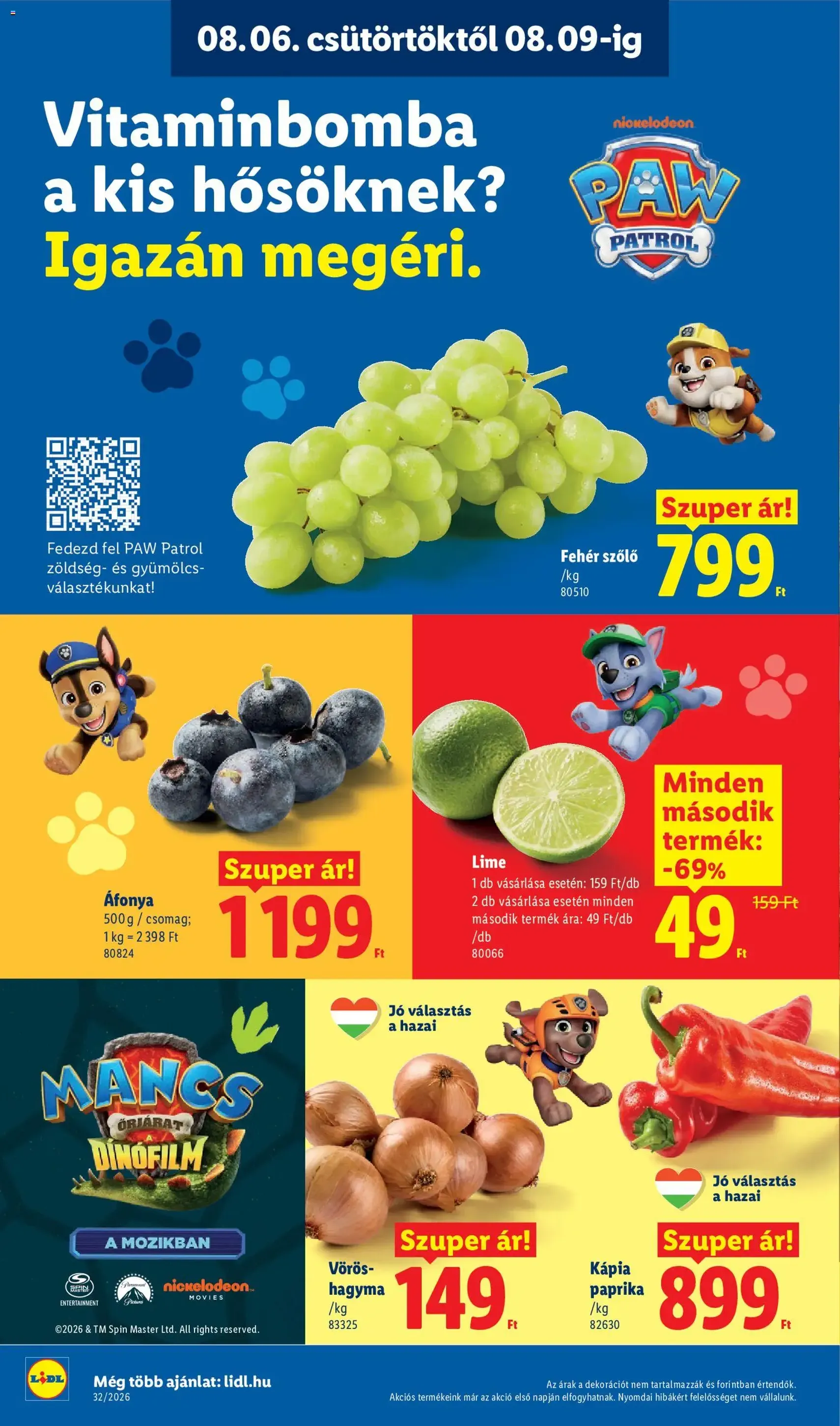 Lidl akciós újság - 2026.08.06. érvényes szórólap 4 oldal 80 oldalból