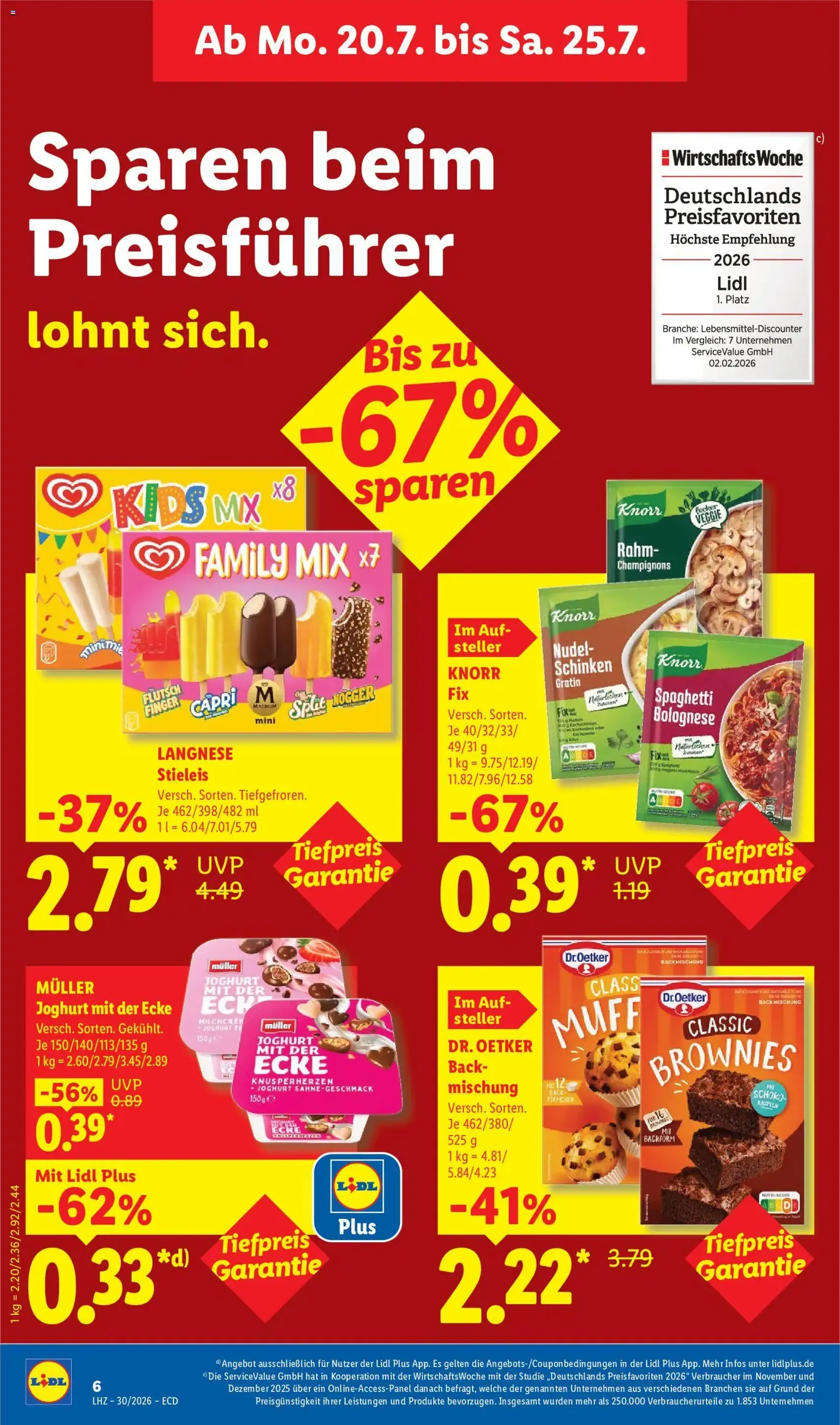 Lidl Prospekt - Gültiger Prospekt ab 20.07.2026, Seite 14 von insgesamt 69