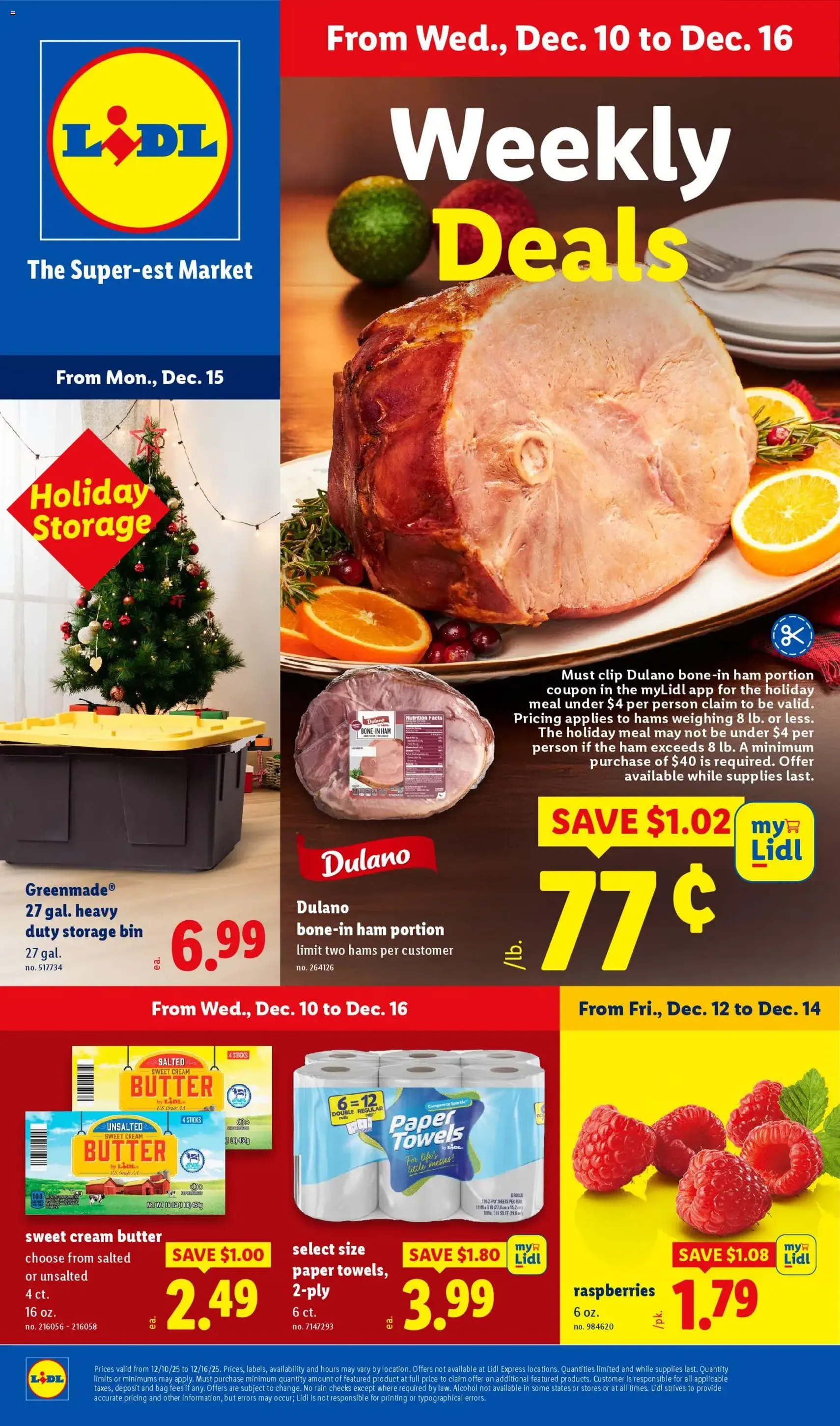 Lidl Weekly Ad - valid flyer from 12/10/2025, page 1 of 40