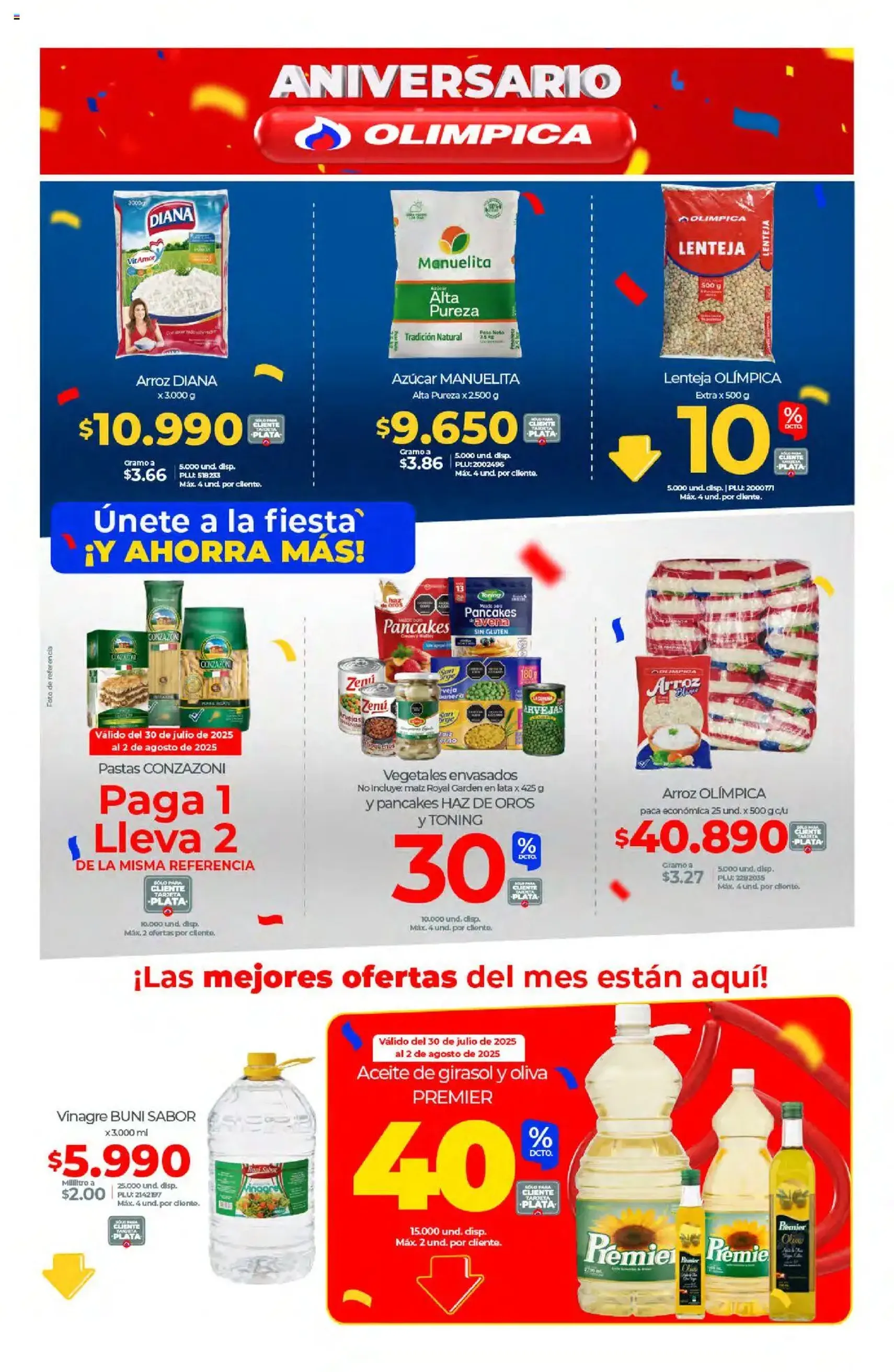 Olímpica - Catálogo - folleto válido desde 30/07/2025 página 2 de 8 Olímpica - Catálogo - folleto válido desde 30/07/2025 página 2 de 8
