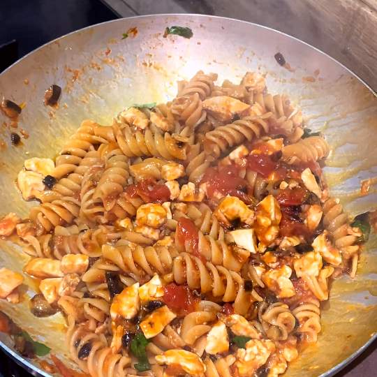 Anteprima ricetta Pasta con melanzane e pesce spada